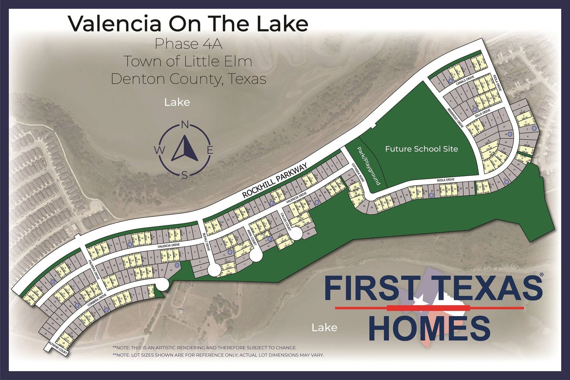 Valencia on The Lake community map