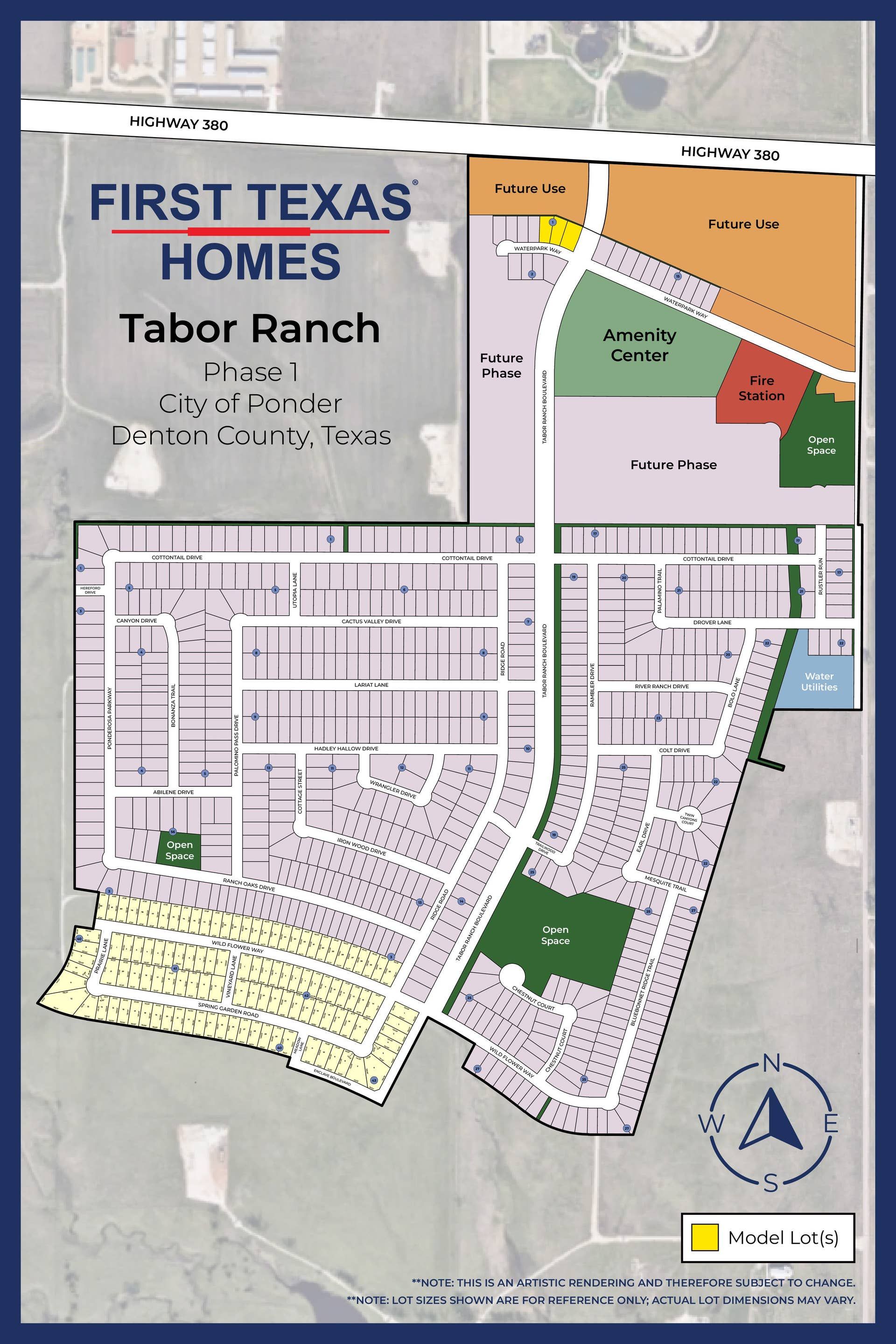 Tabor Ranch community map