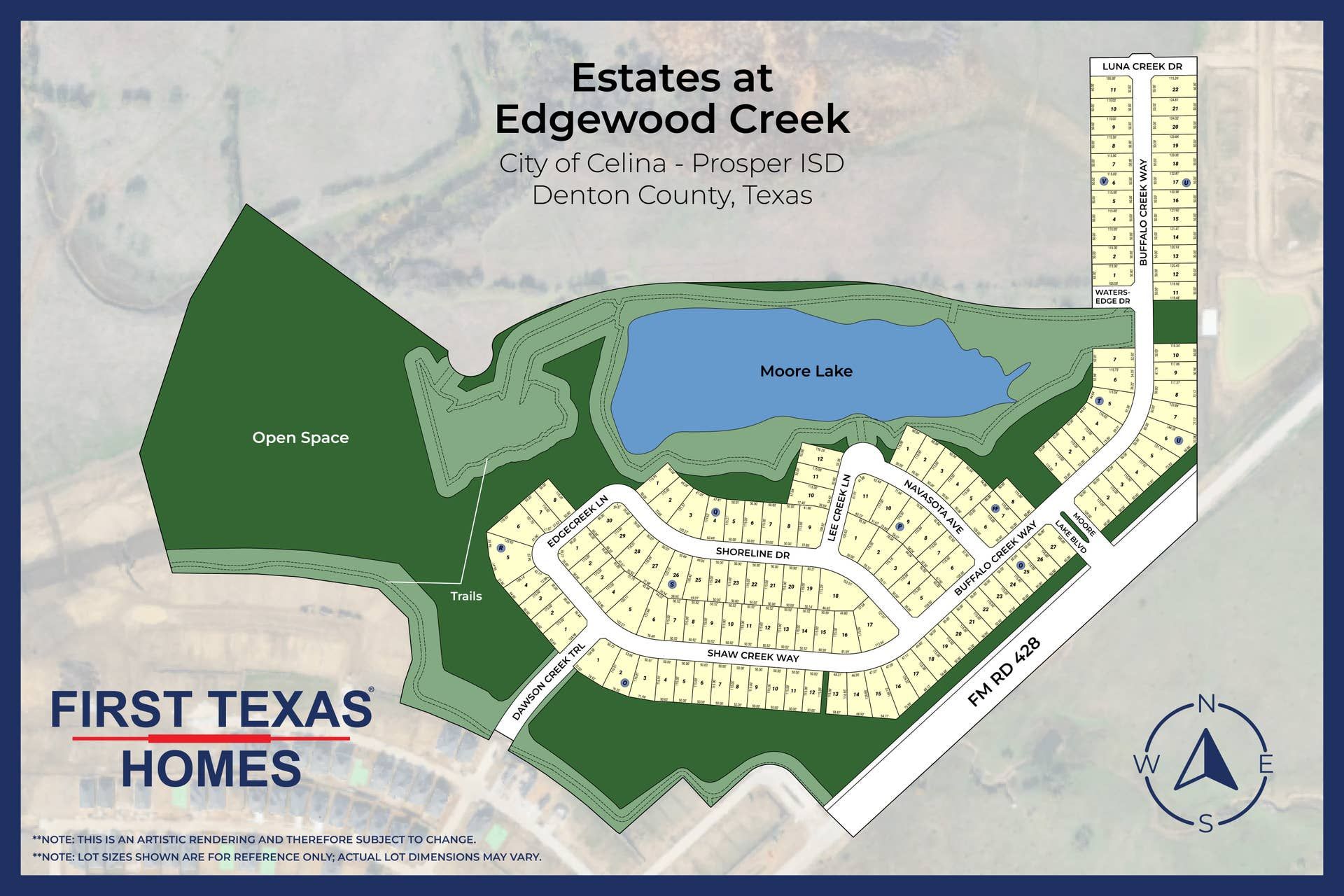 Estates at Edgewood Creek community map