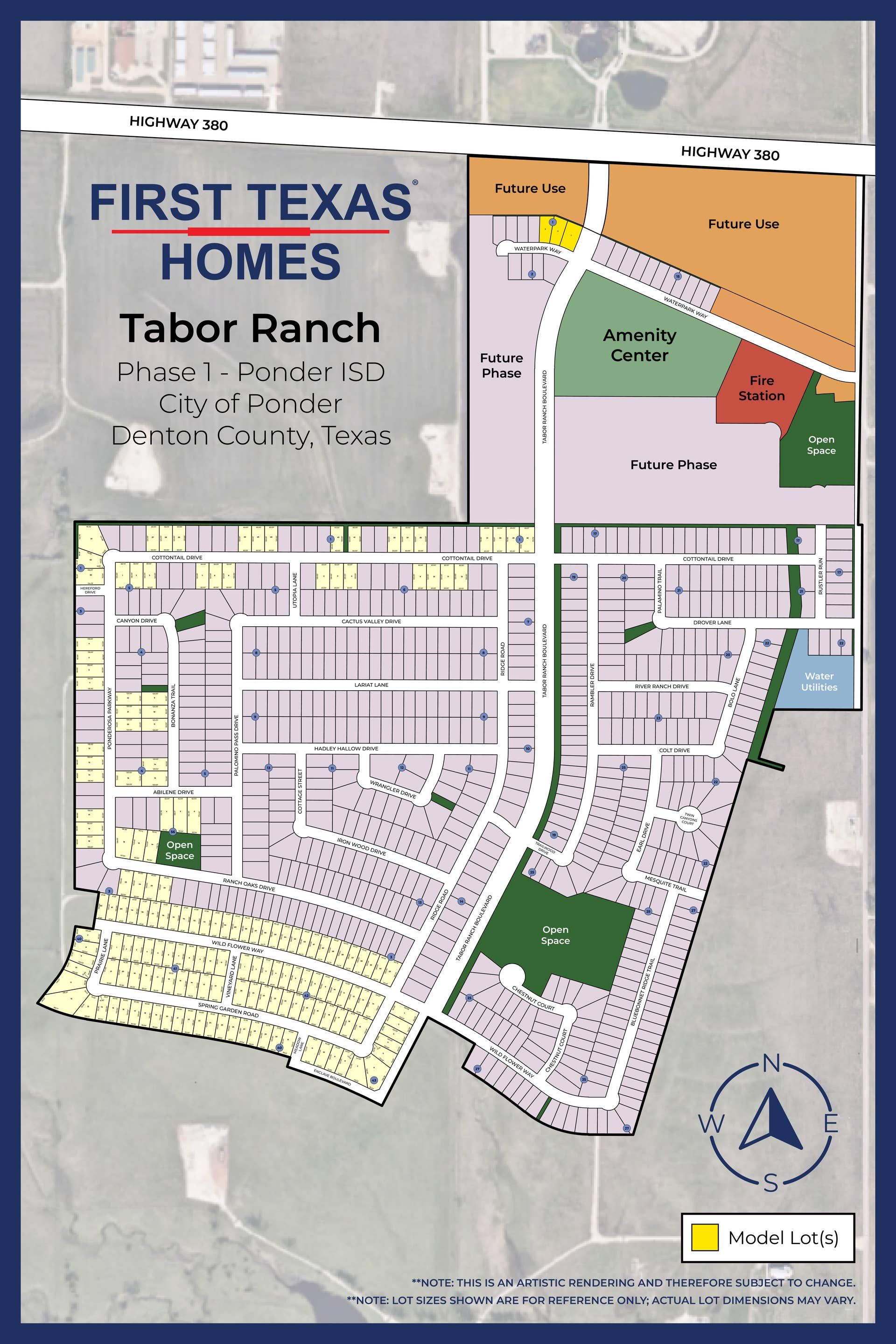 Tabor Ranch community map