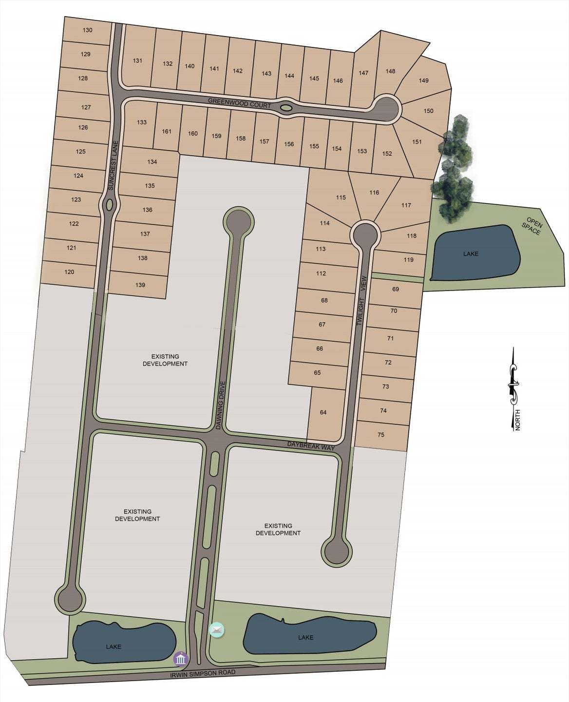 Losh Landing community map