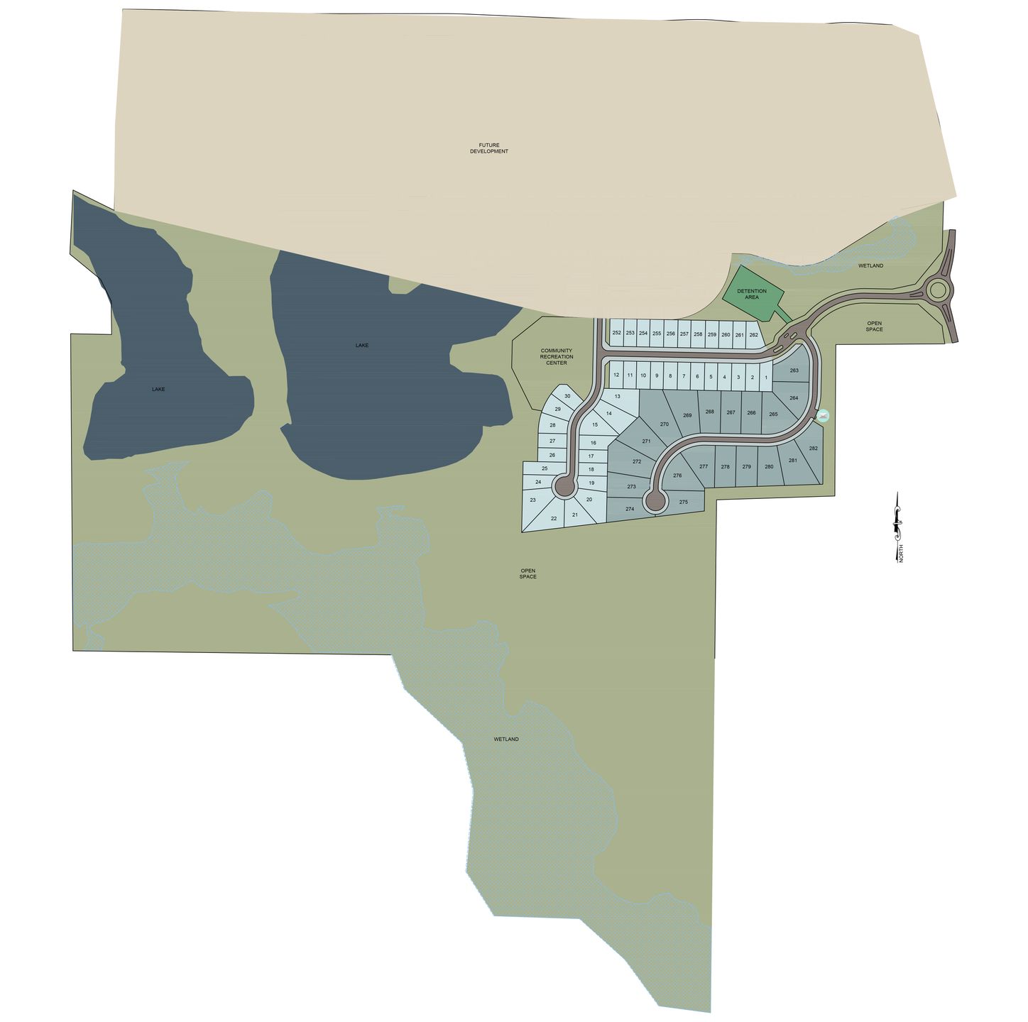 Savannah Lakes community map