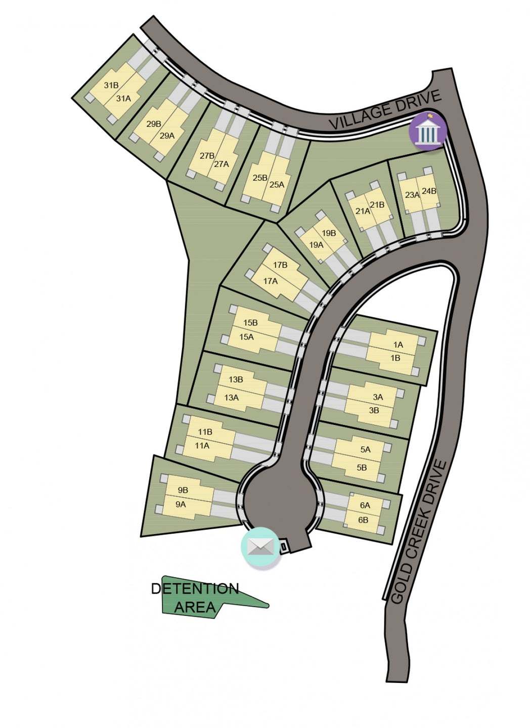 Villas at Gold Creek community map