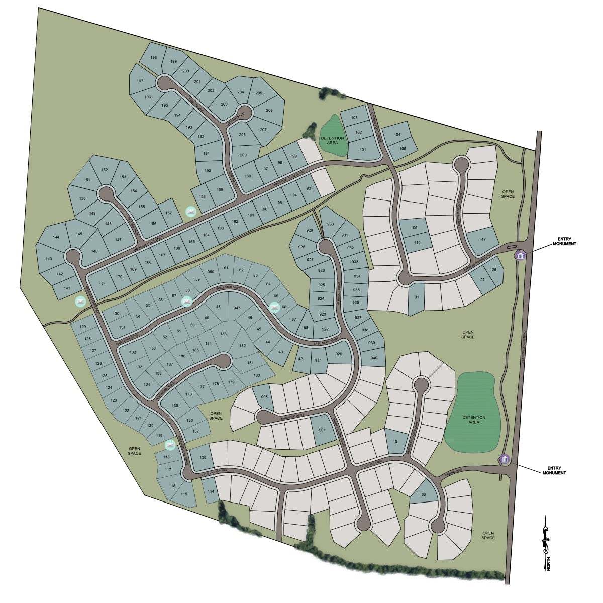 Landings at Sugarcreek community map