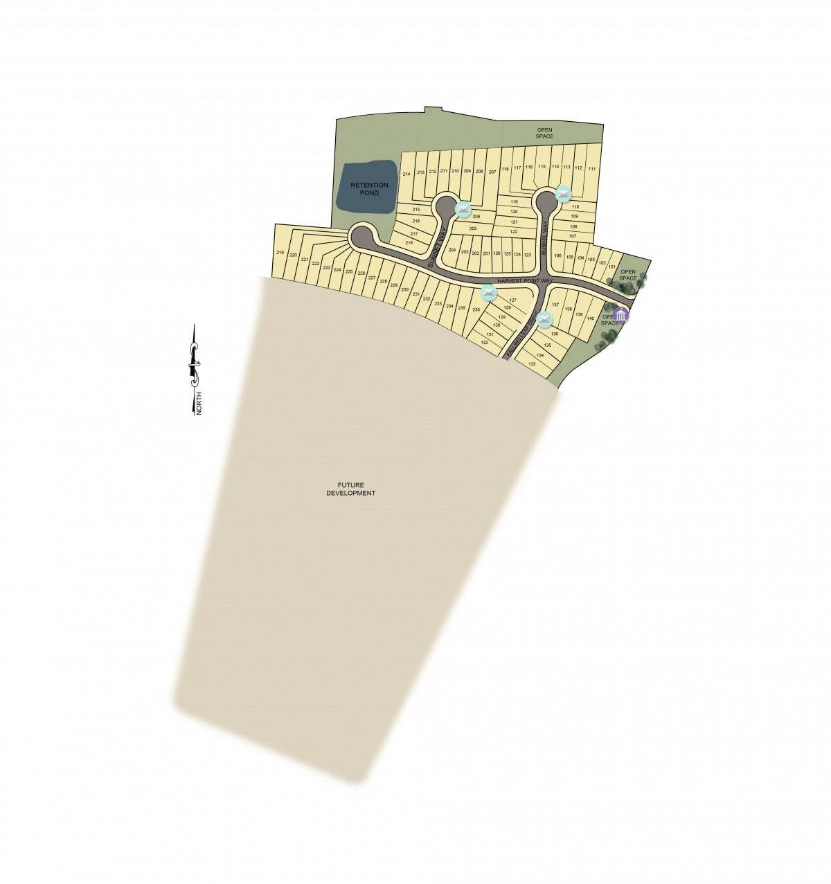 Harvest Point community map