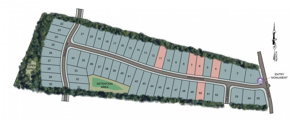 Vista Hills community map