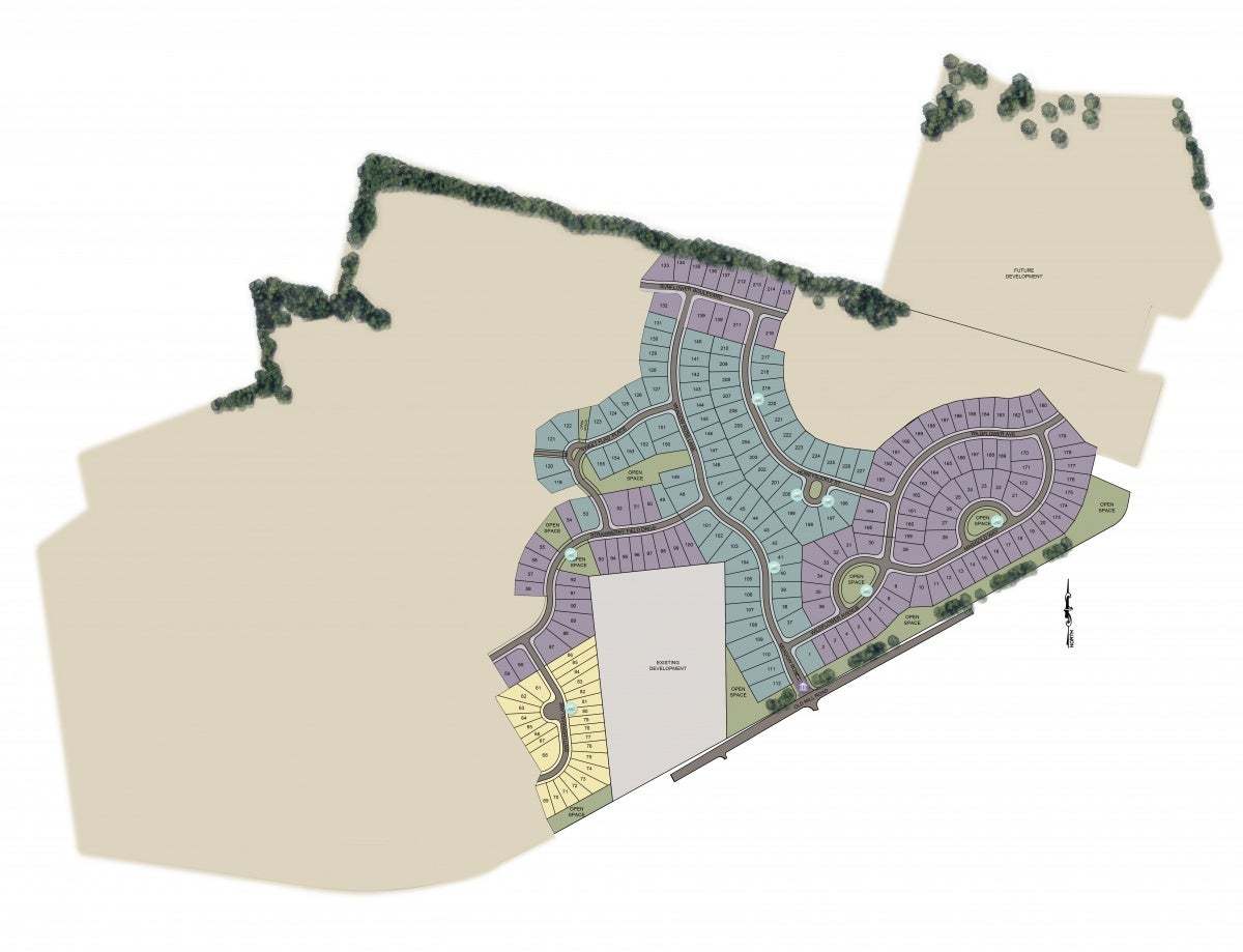Bluegrass Meadows community map