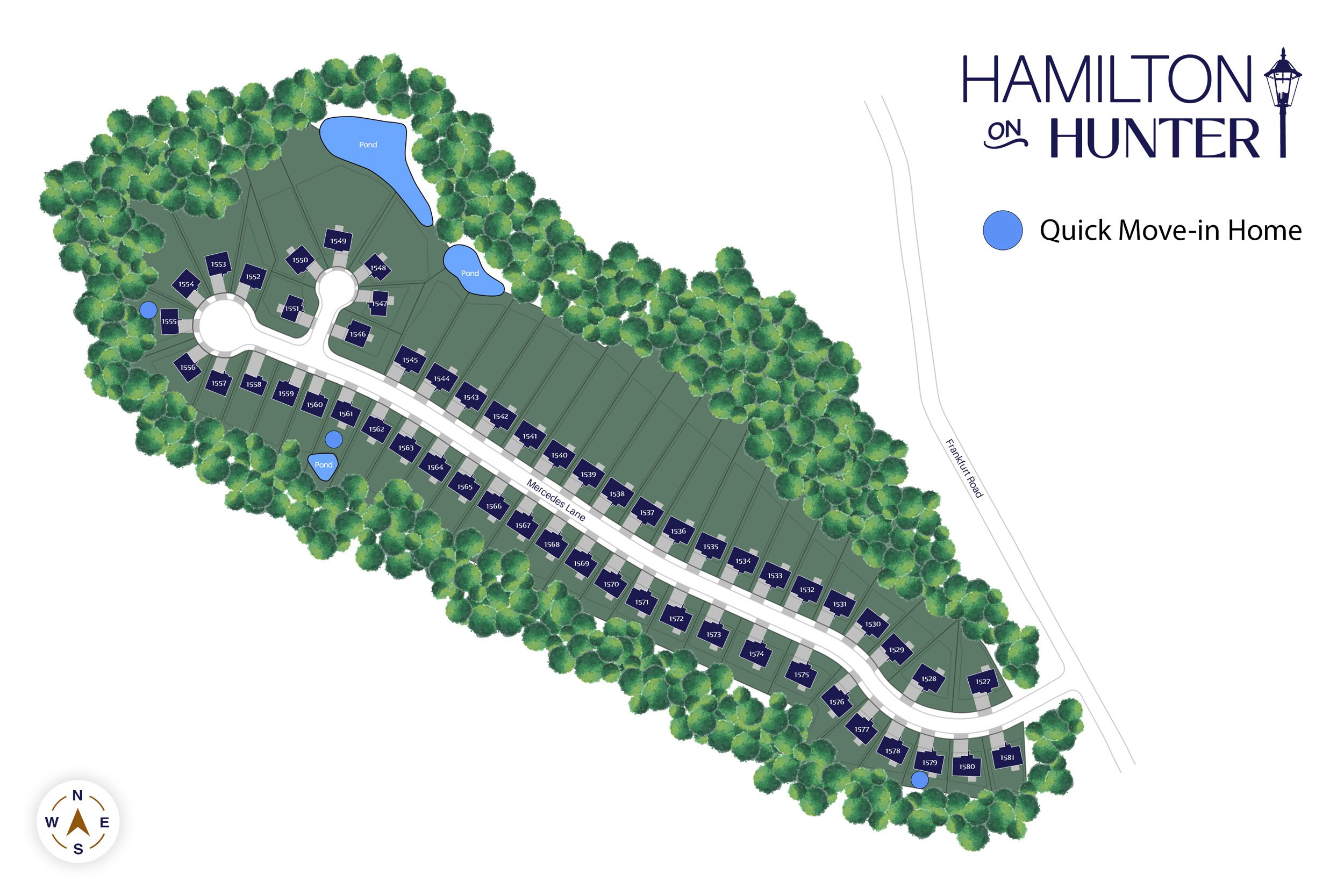 Hamilton on Hunter West community map