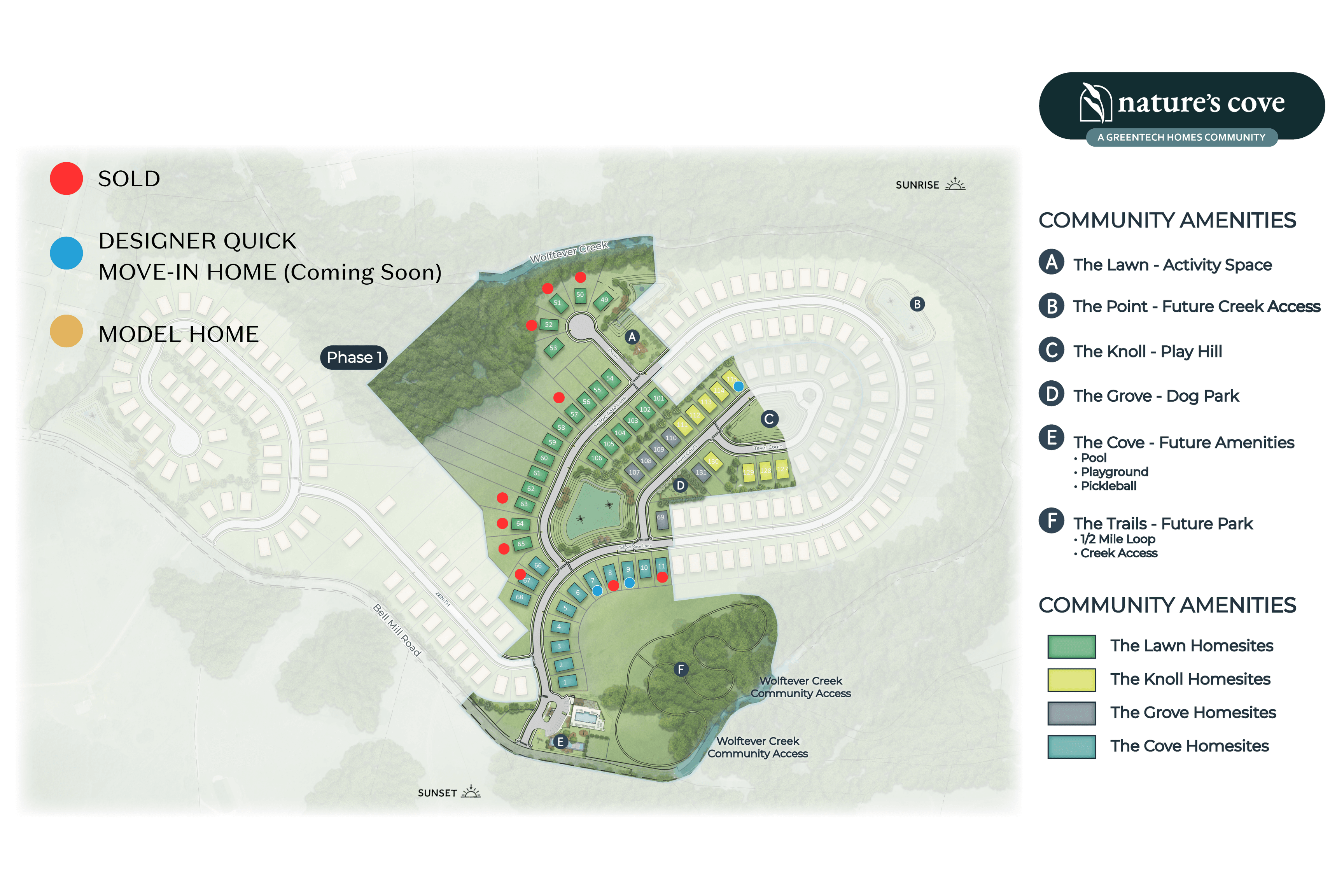 Nature's Cove community map