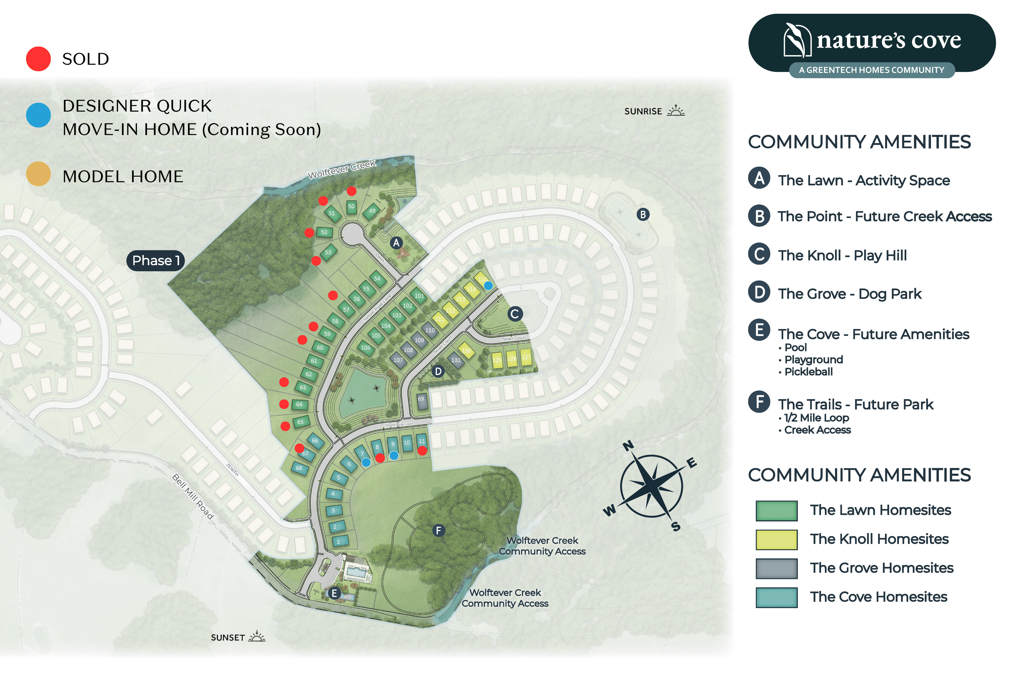 Nature's Cove community map