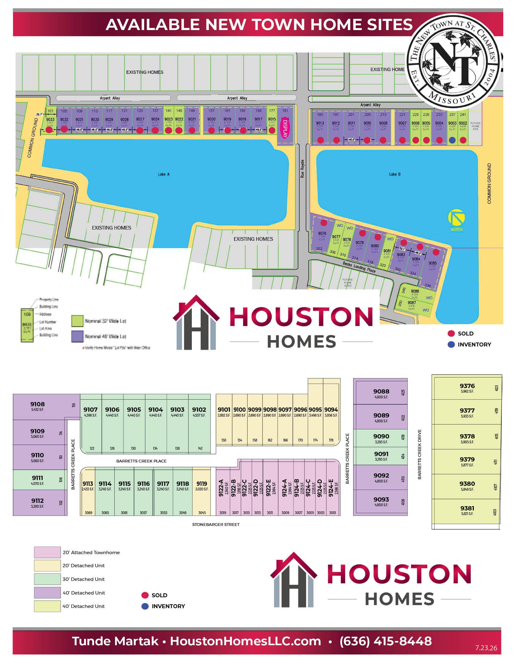 The New Town at St. Charles by Houston Homes community map