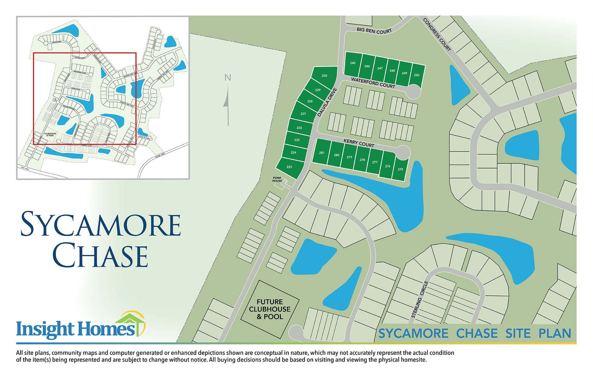 Sycamore Chase community map