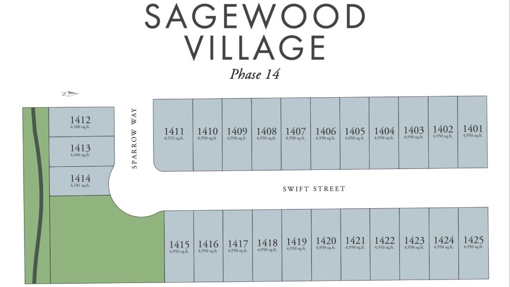 Sagewood Village Cottages community map