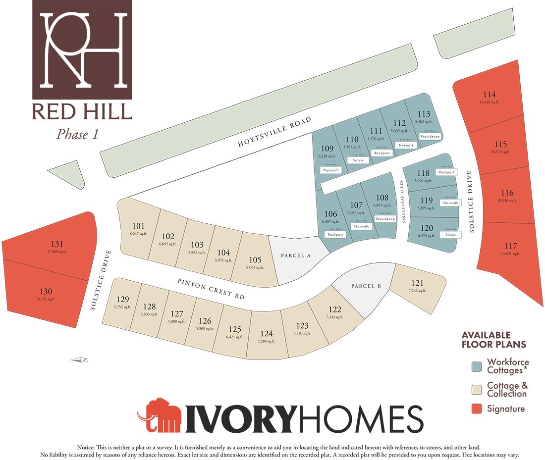 Red Hill community map