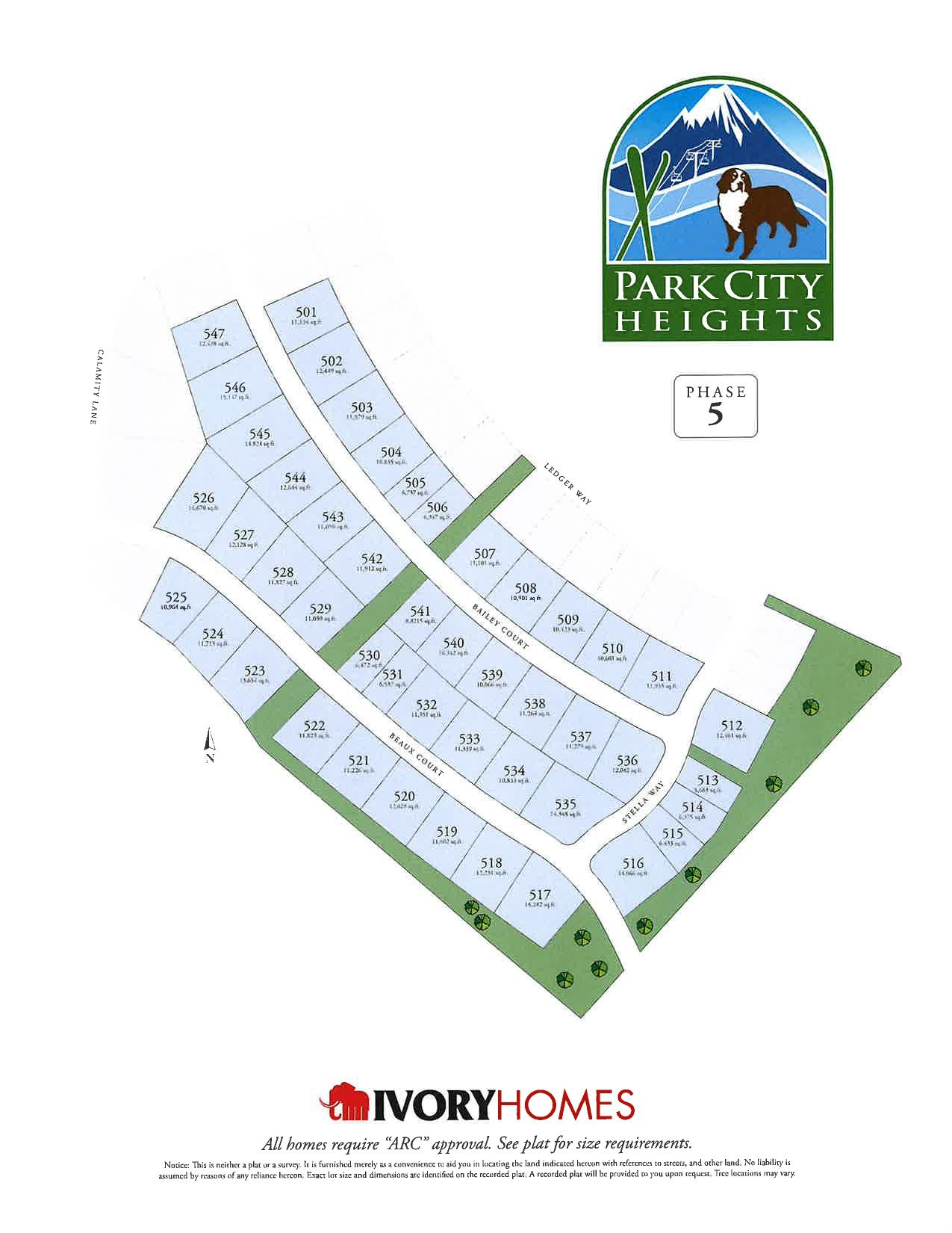 Park City Heights Homesteads community map