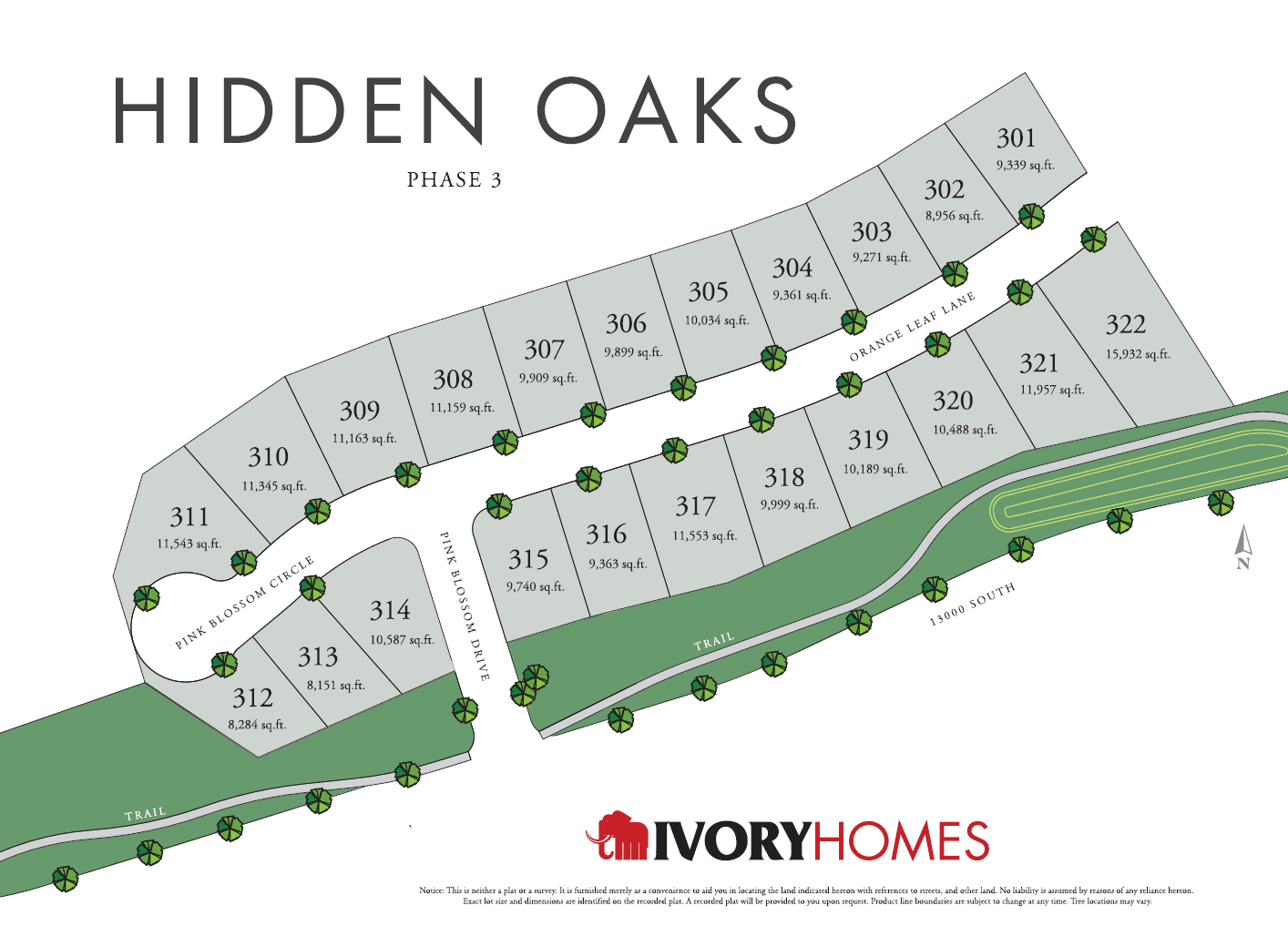 Hidden Oaks Signature community map