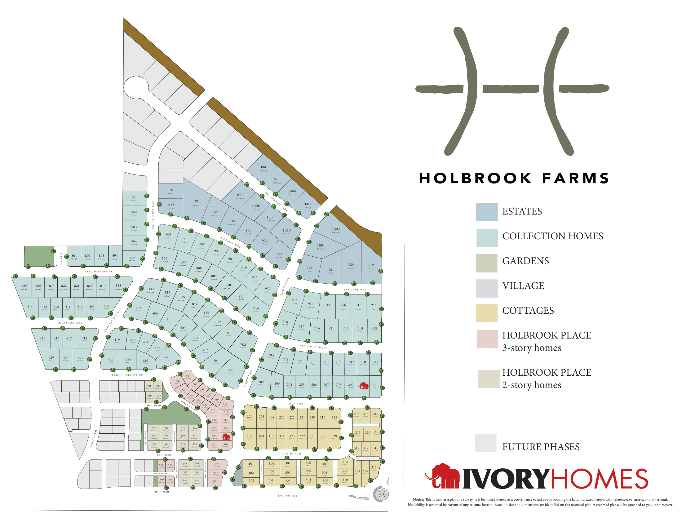 Holbrook Place Collection community map