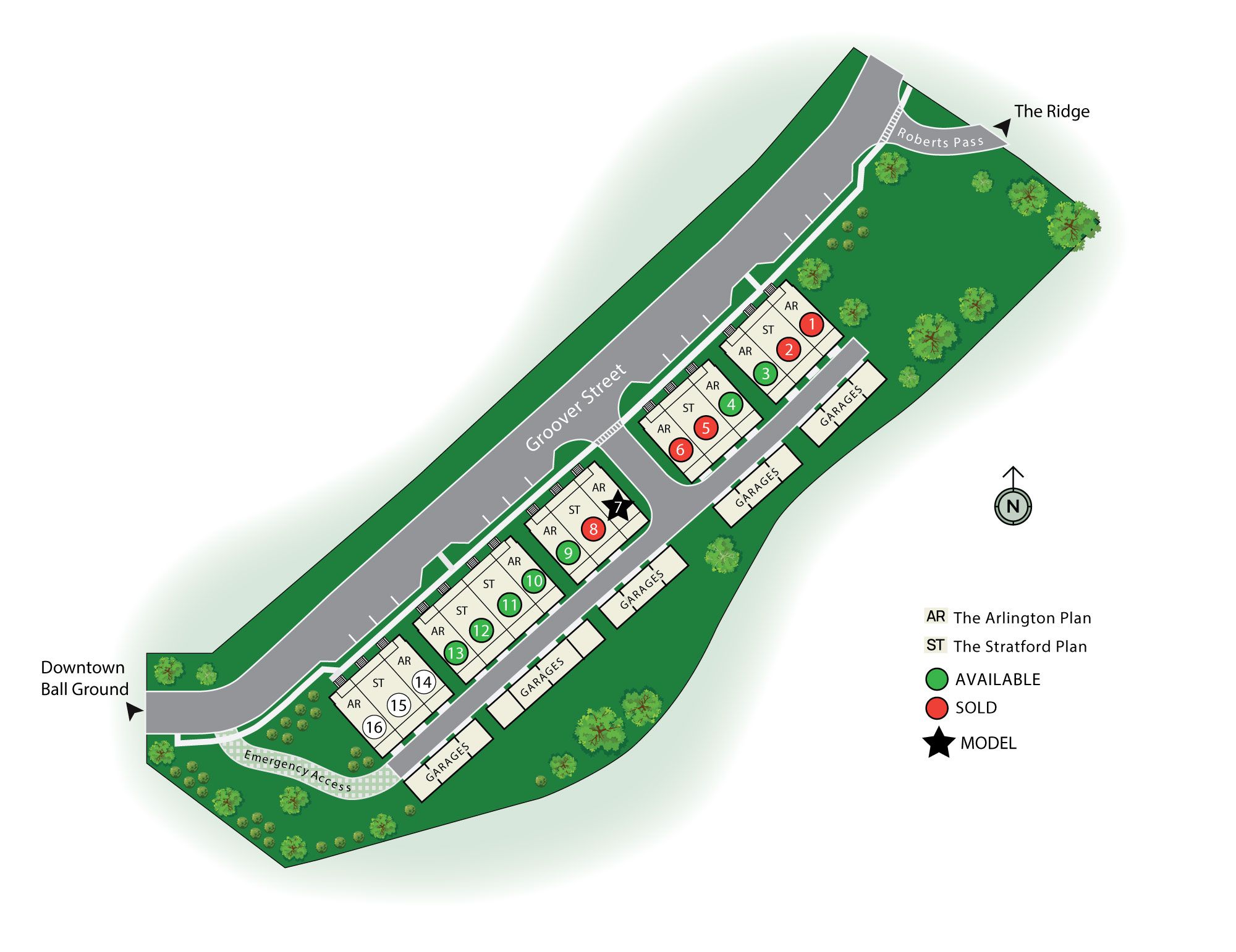 The Heritage at Farmer's Crossing community map