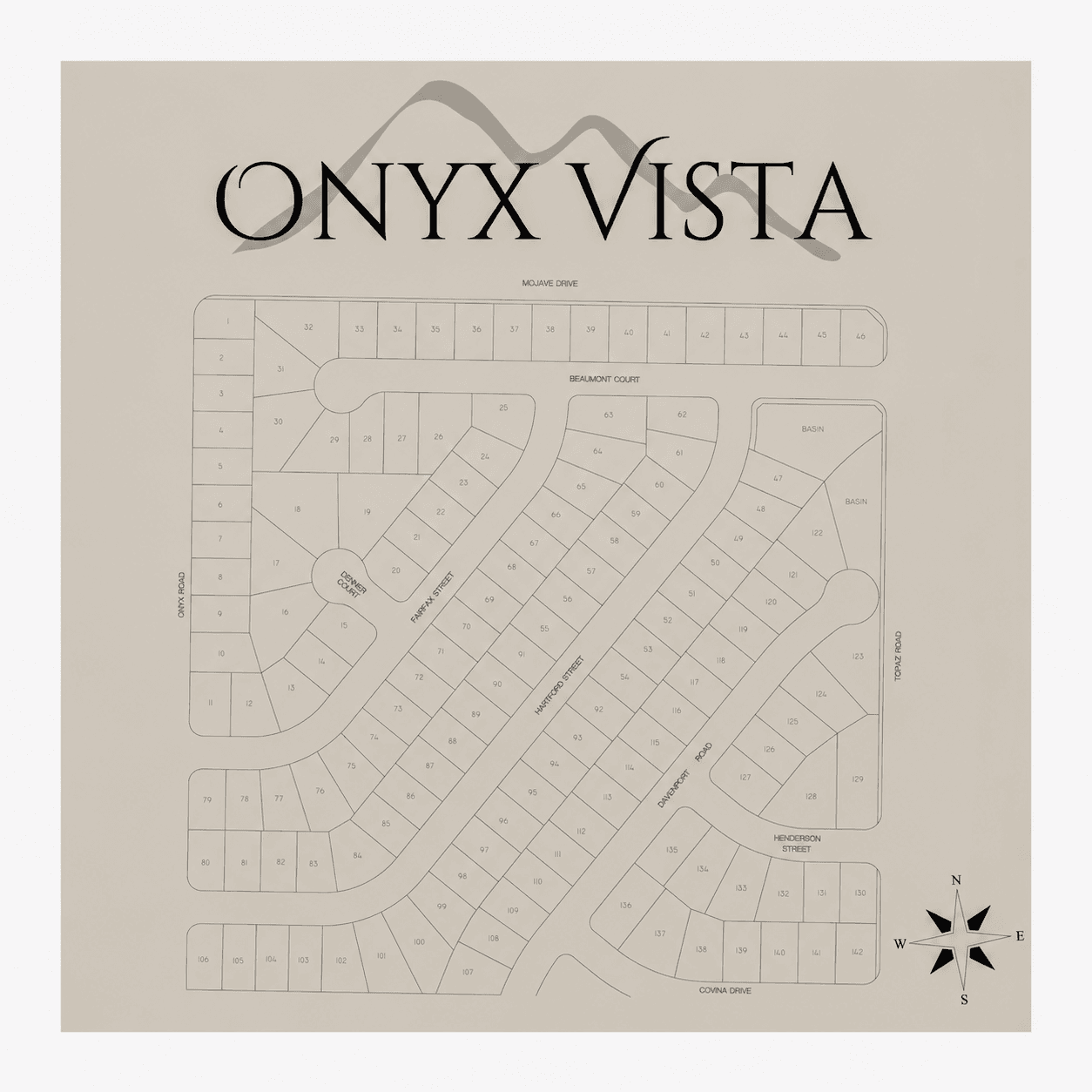 Onyx Vista community map