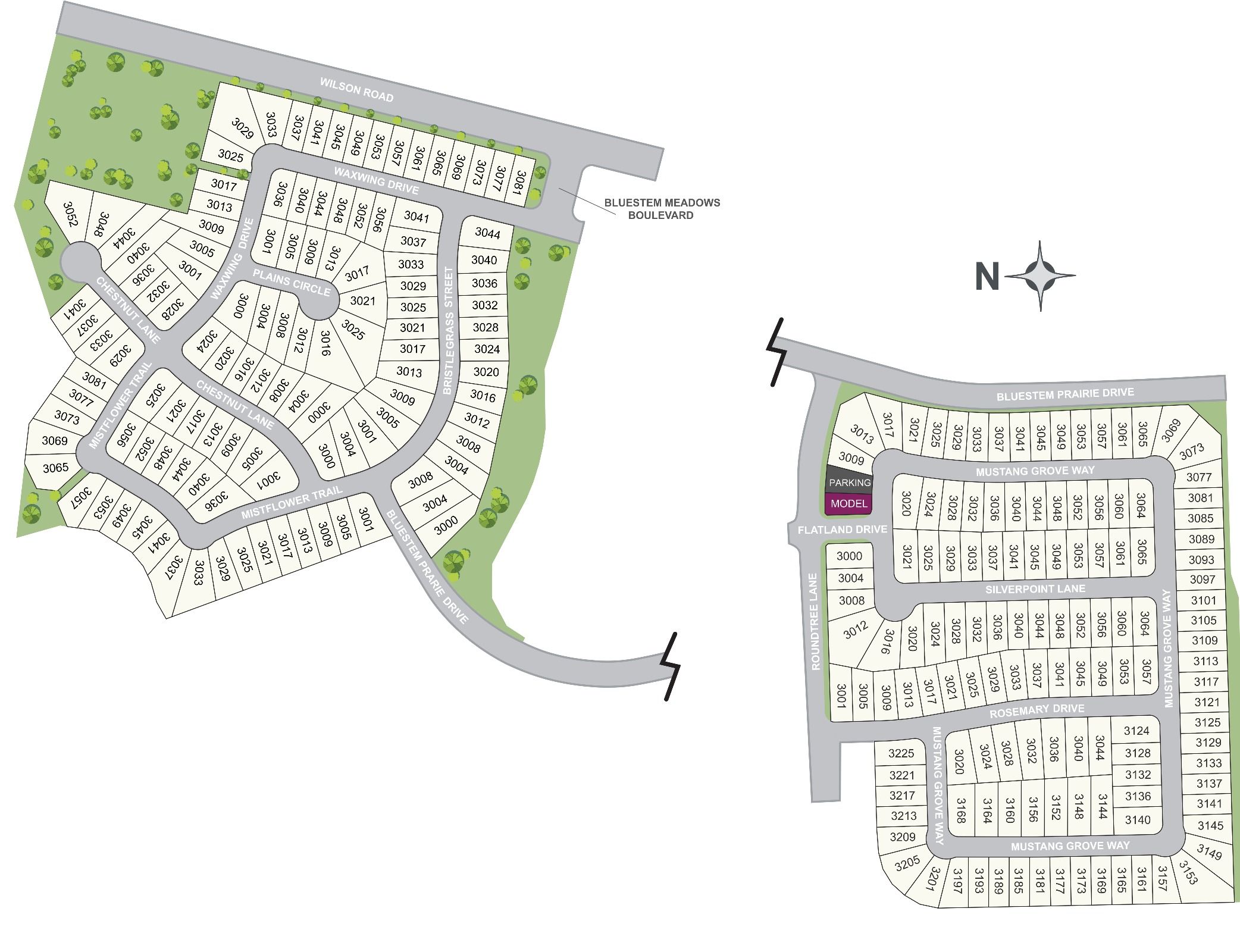 Bluestem community map