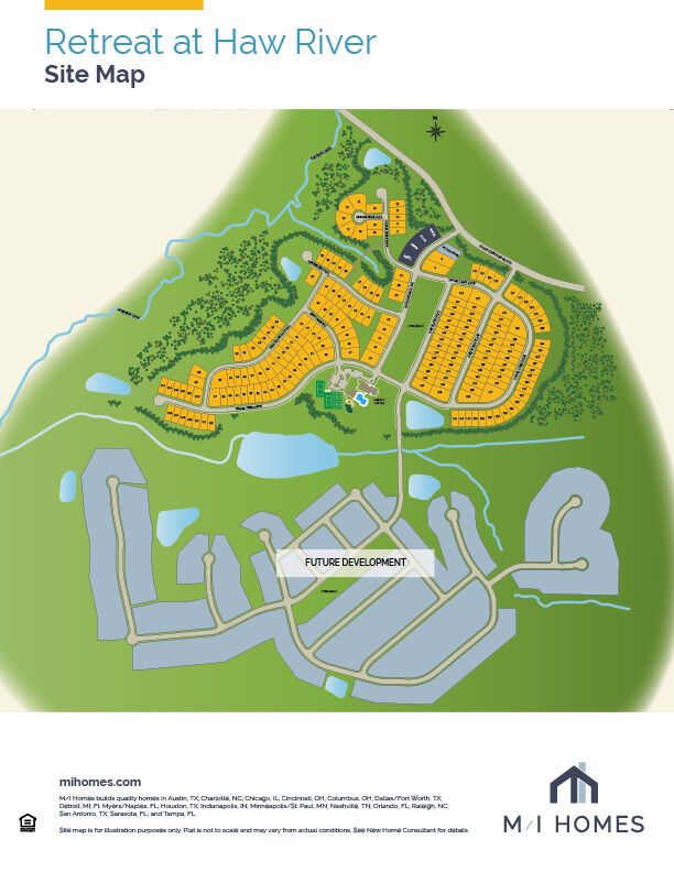 Retreat At Haw River community map