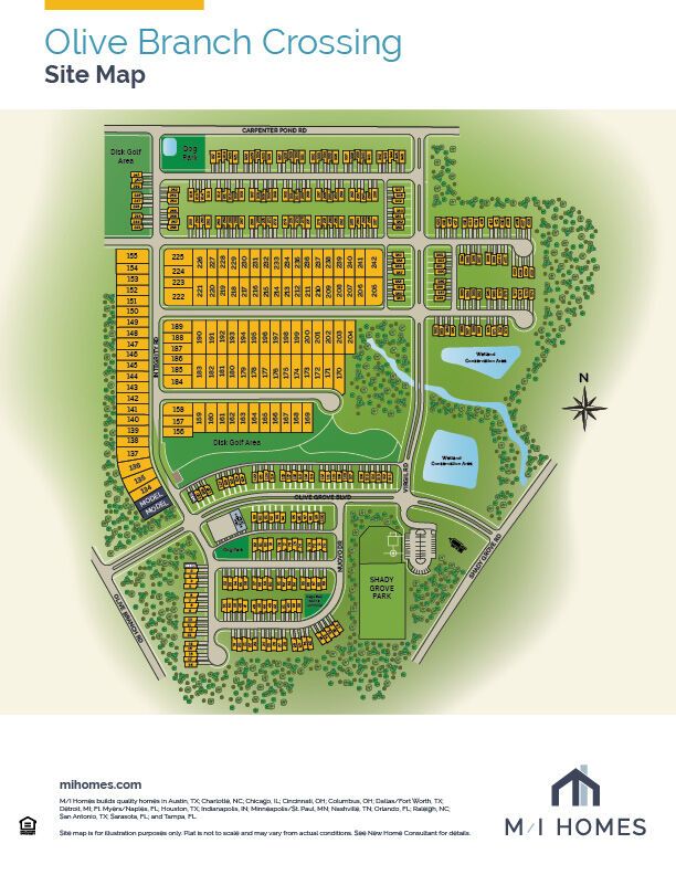 Olive Branch Crossing community map