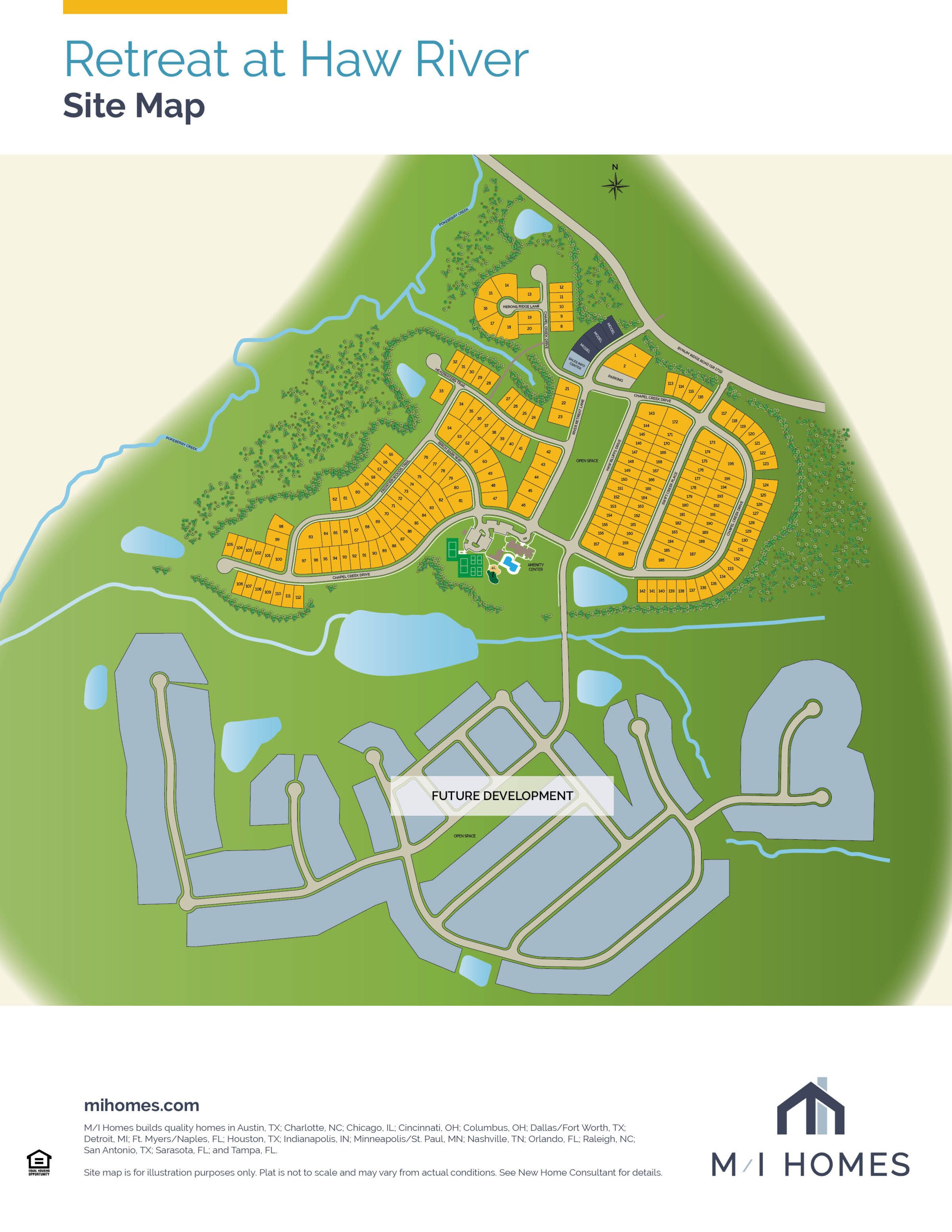 Retreat At Haw River community map