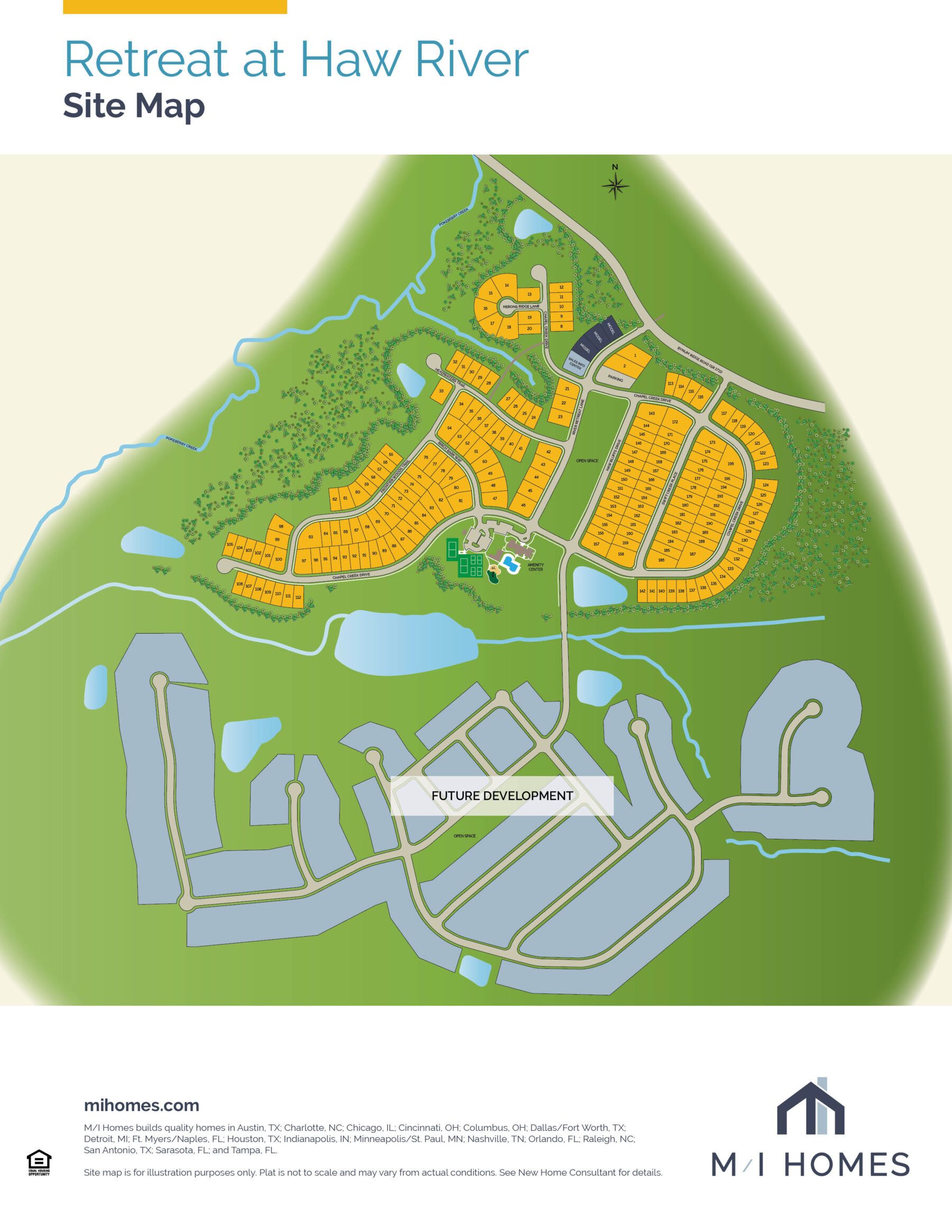 Retreat At Haw River community map