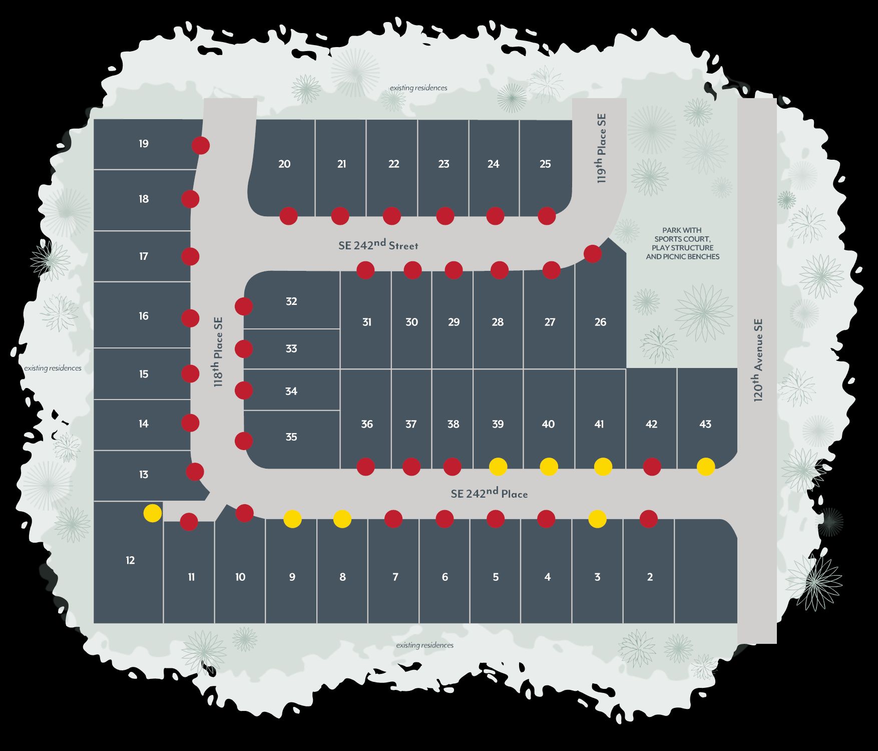 Clark Lake Ridge community map