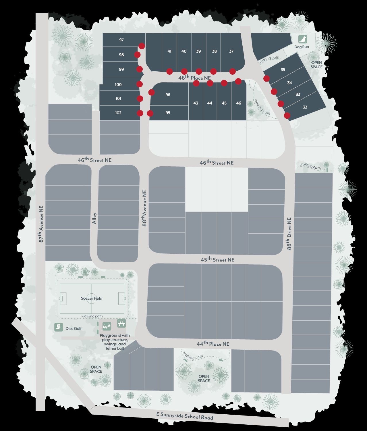 Redstone at Whiskey Ridge community map