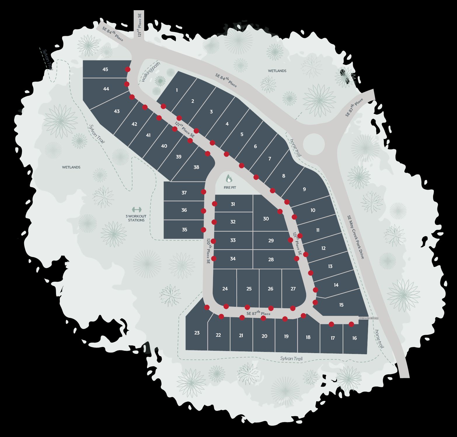 Dashwood at May Creek community map