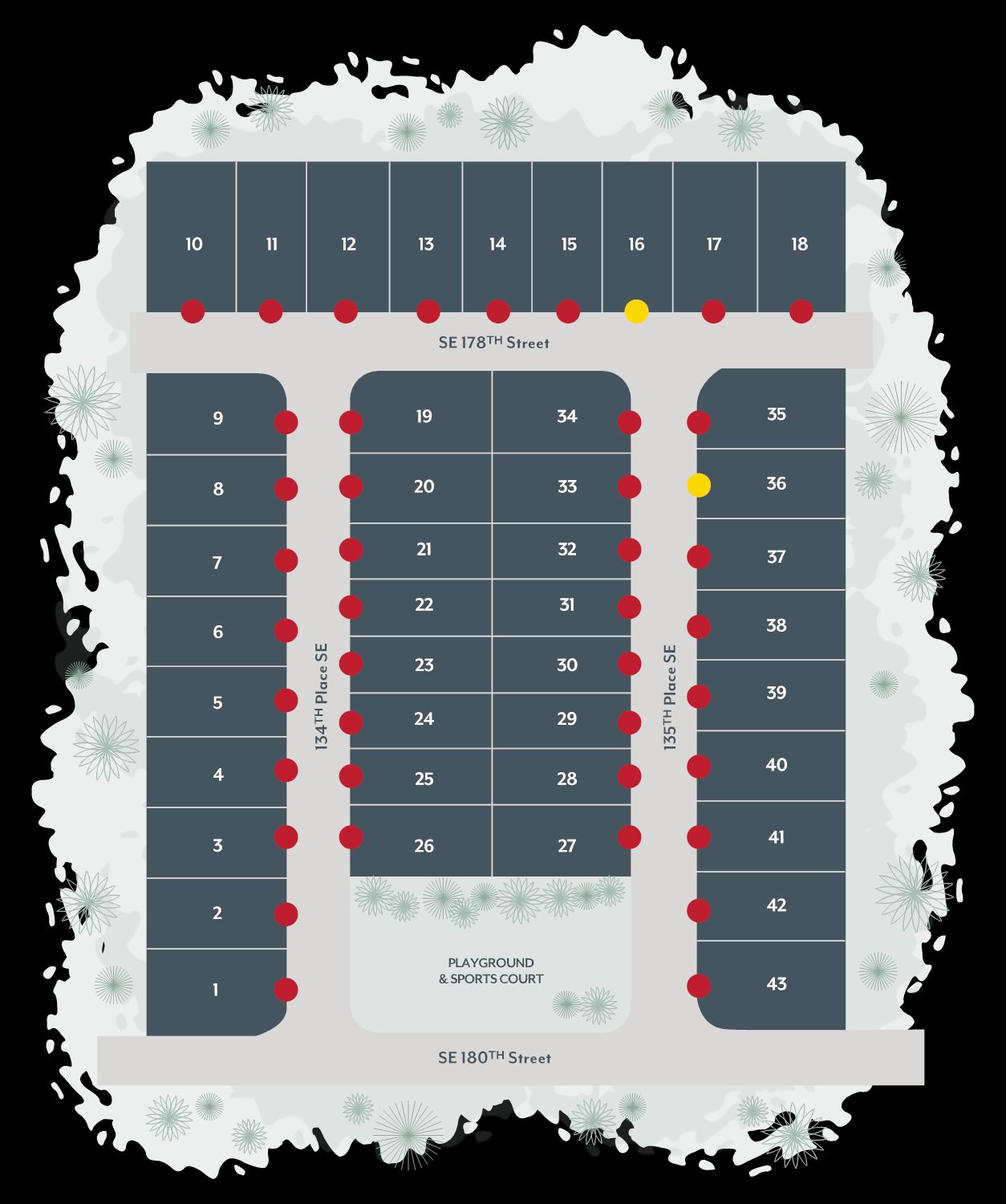 Hawthorne Crest community map