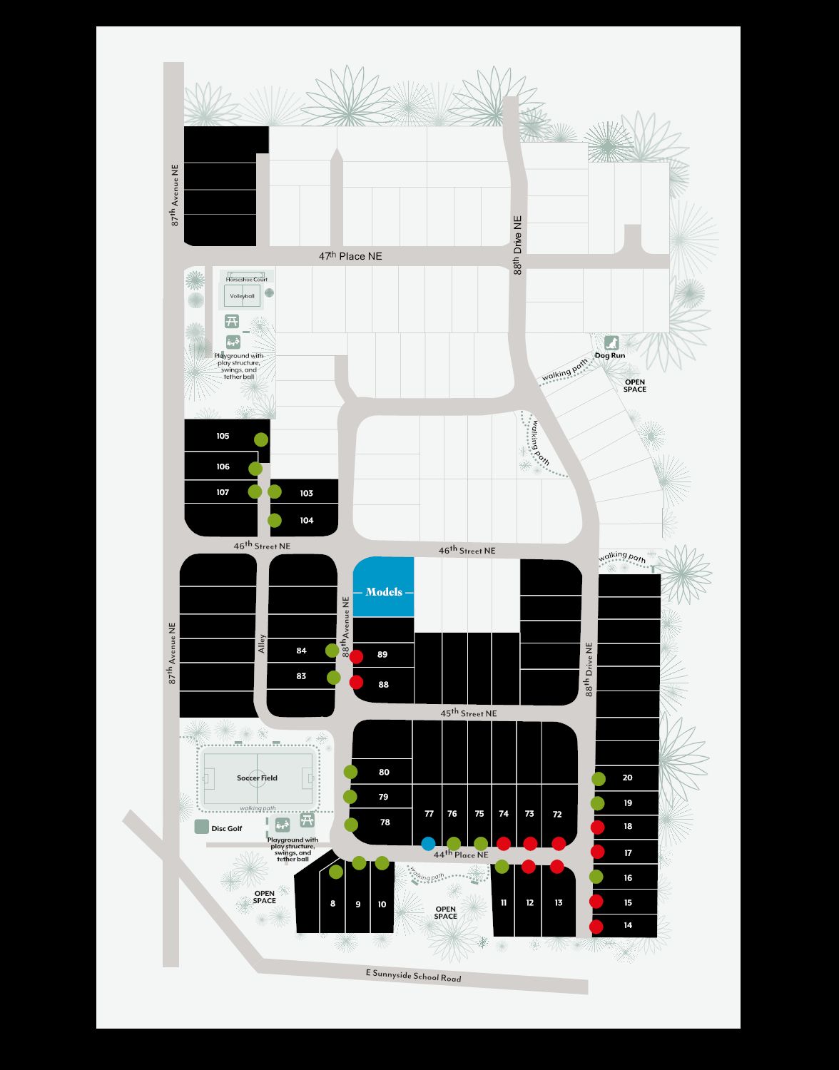 Redstone at Whiskey Ridge community map