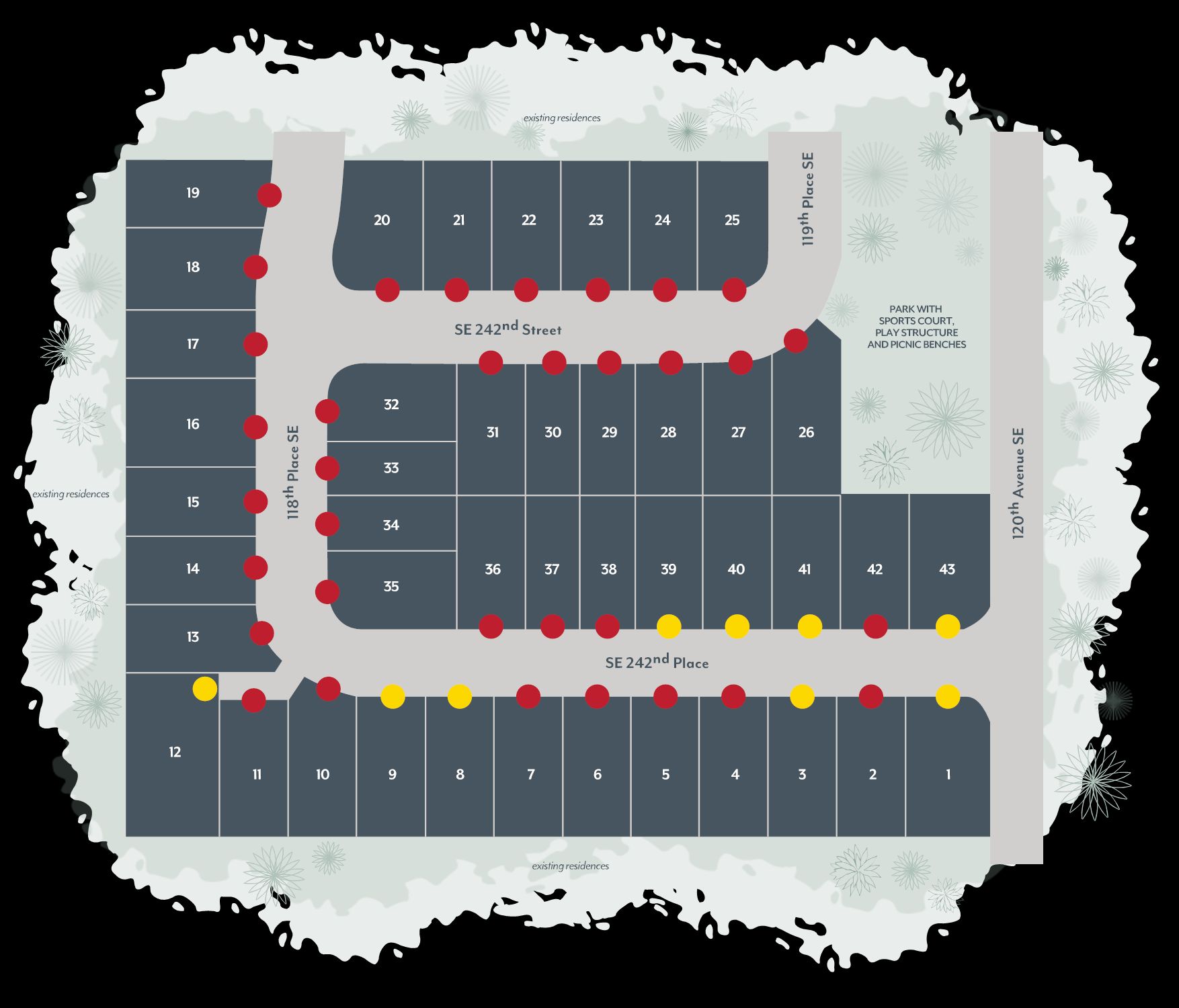 Clark Lake Ridge community map