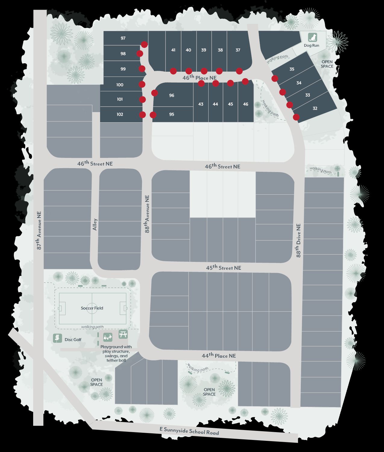 Redstone at Whiskey Ridge community map