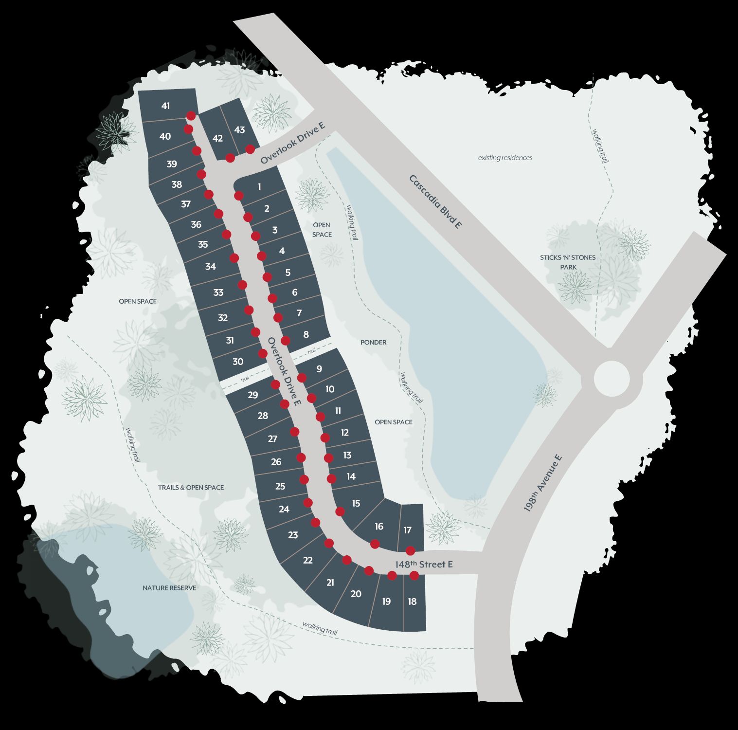MainVue Homes at Tehaleh community map