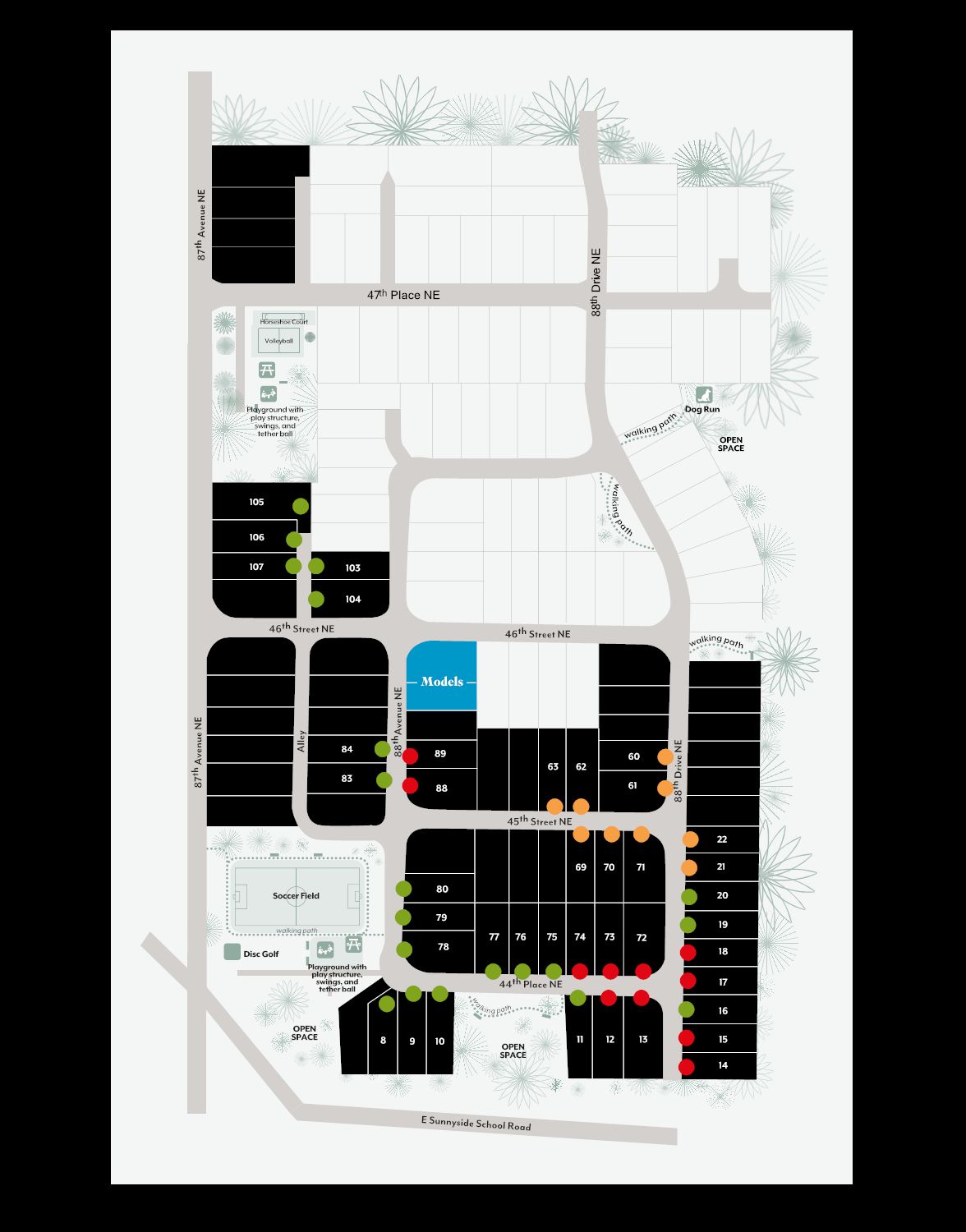 Redstone at Whiskey Ridge community map