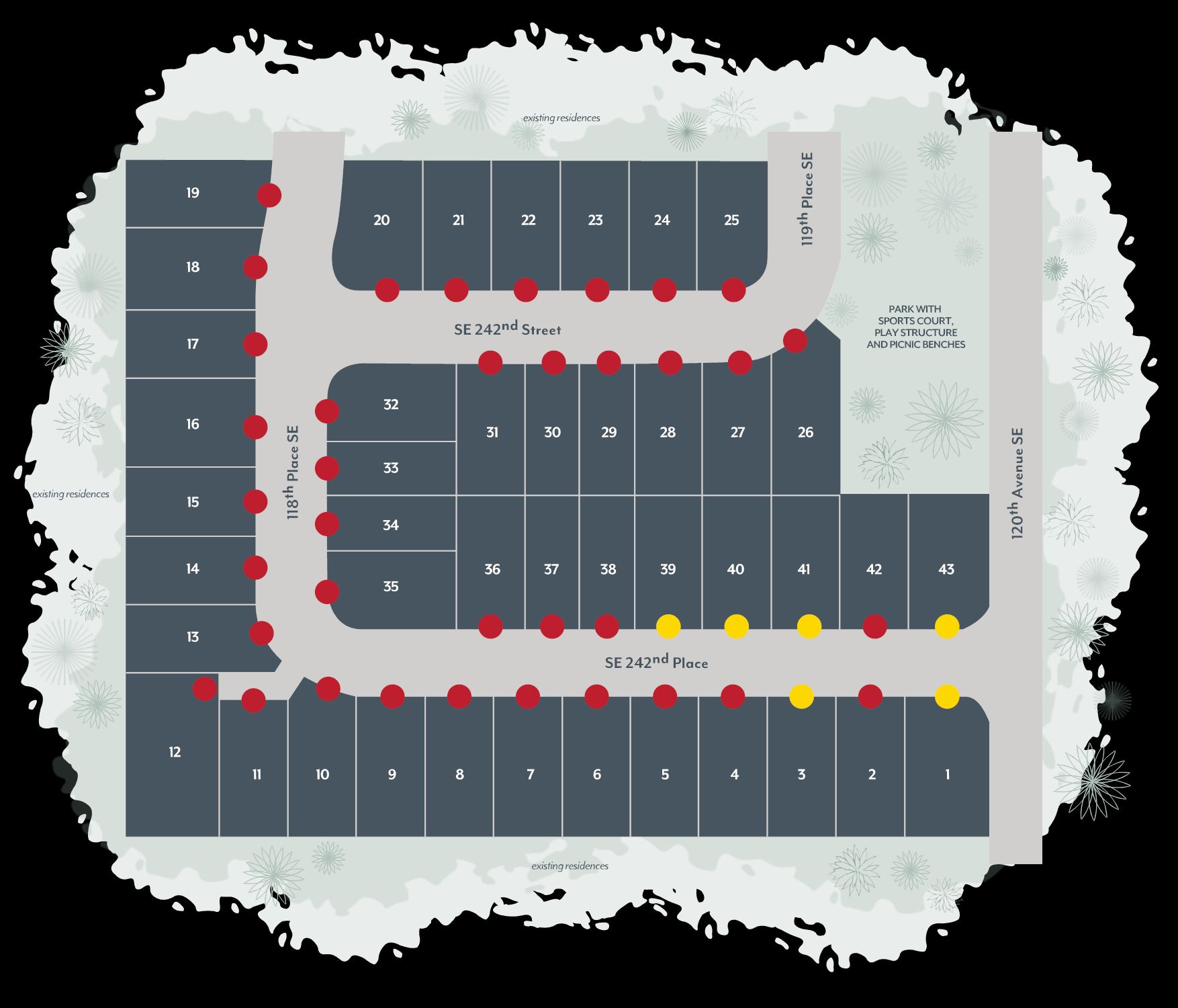 Clark Lake Ridge community map
