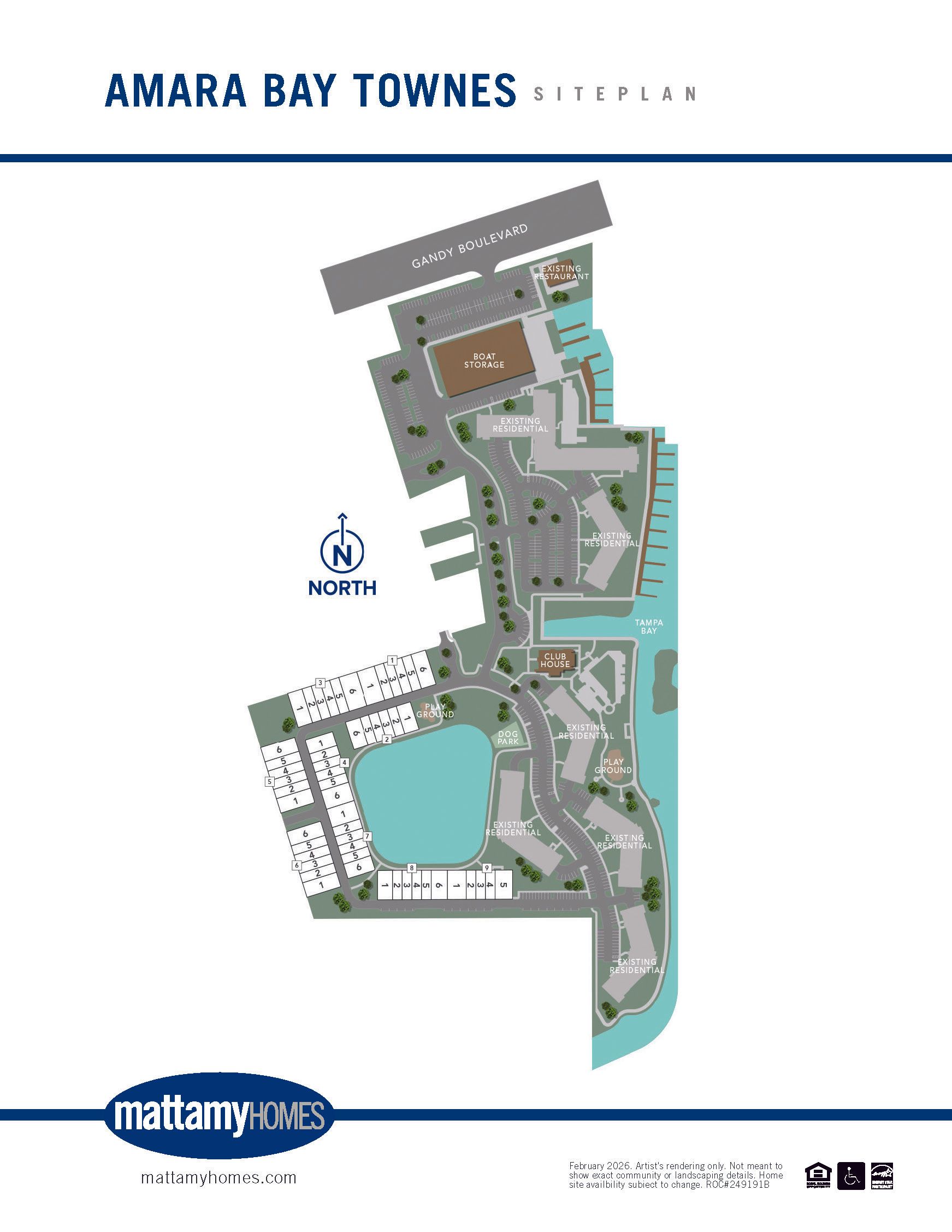 Amara Bay Townes community map