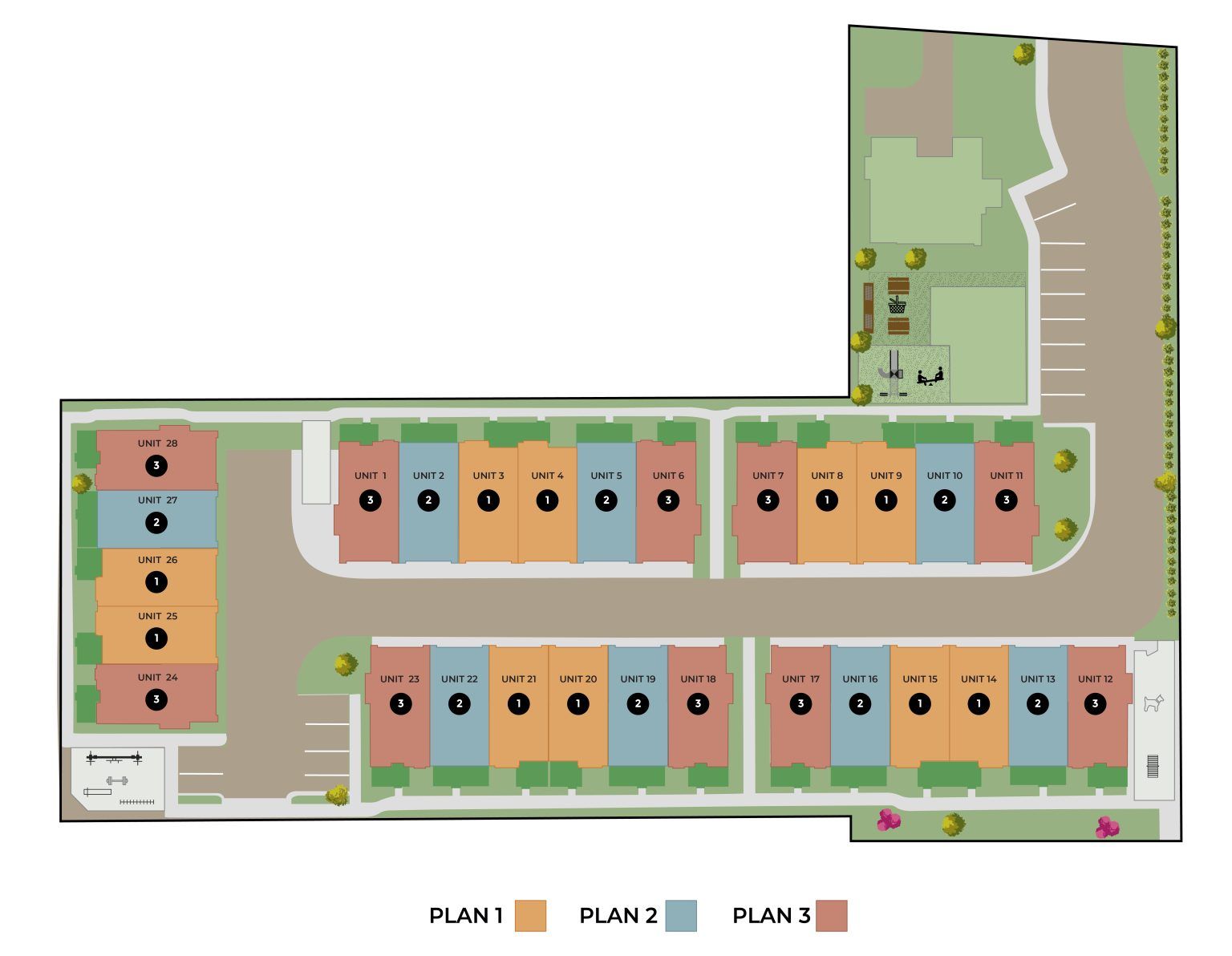 De Anza Villas community map