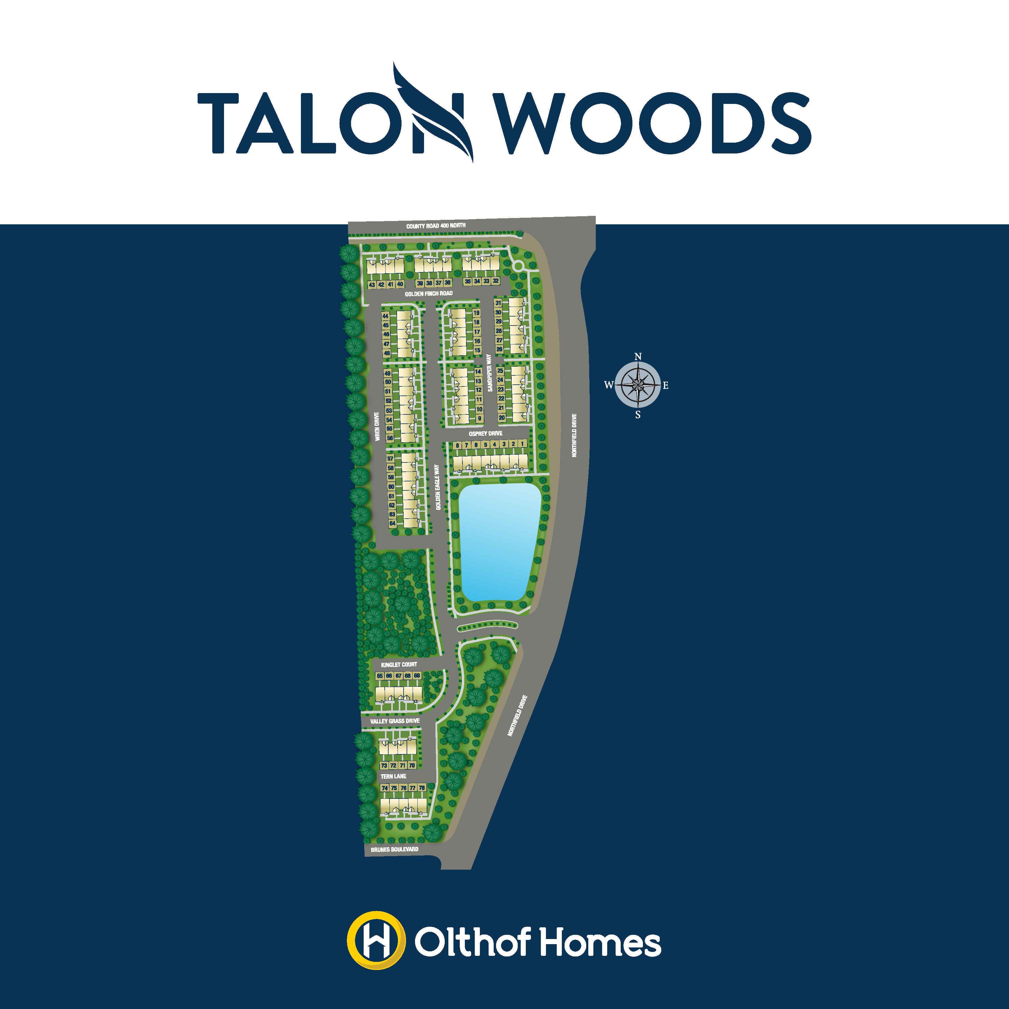 Talon Woods community map