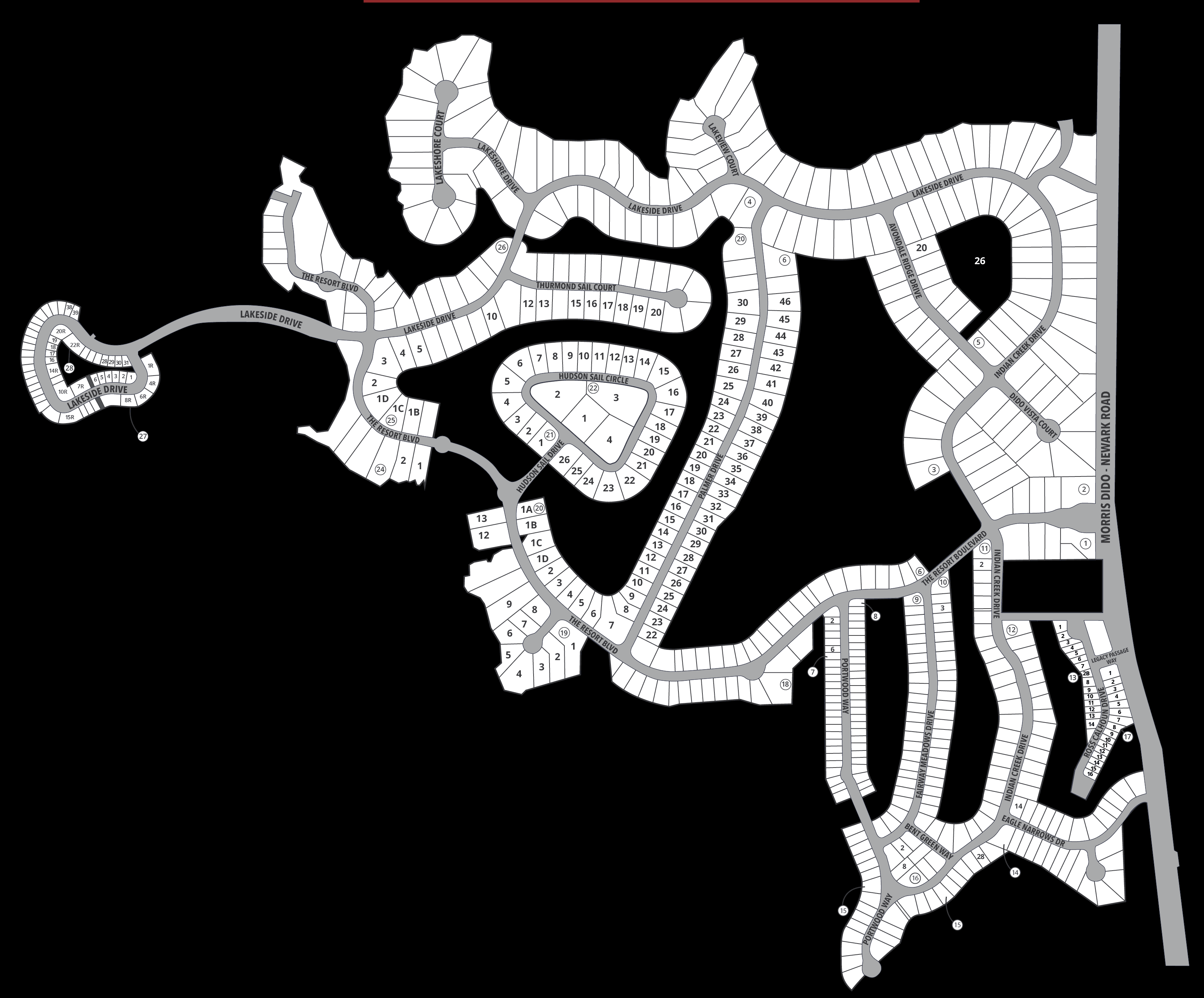 The Resort on Eagle Mt. Lake community map