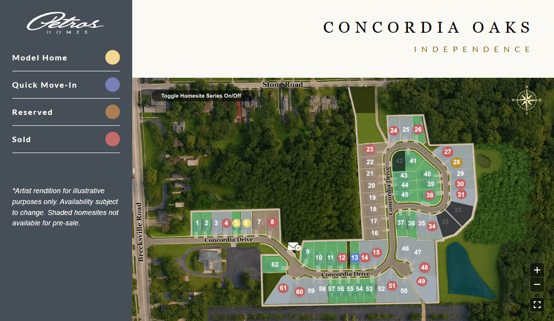 Concordia Oaks community map