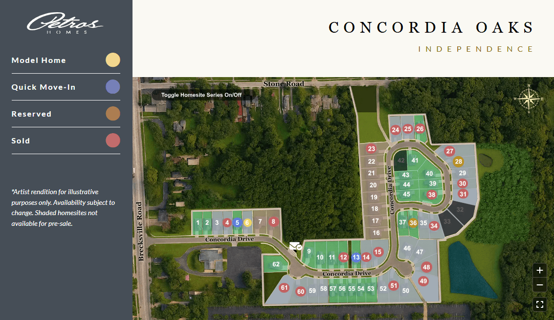 Concordia Oaks community map