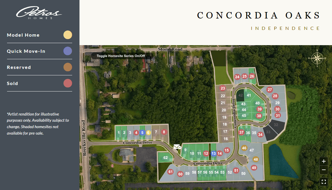 Concordia Oaks community map