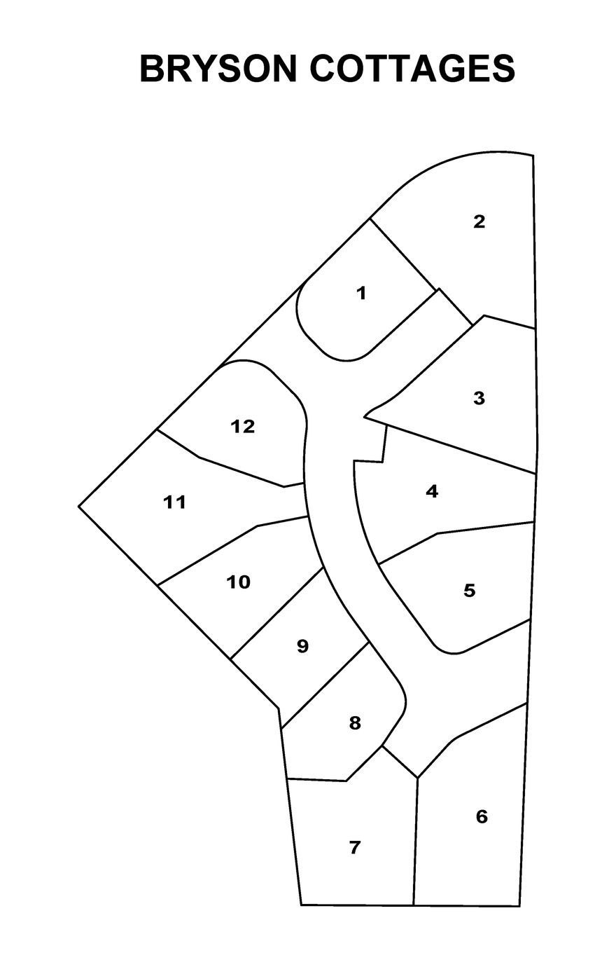 Bryson Cottages community map