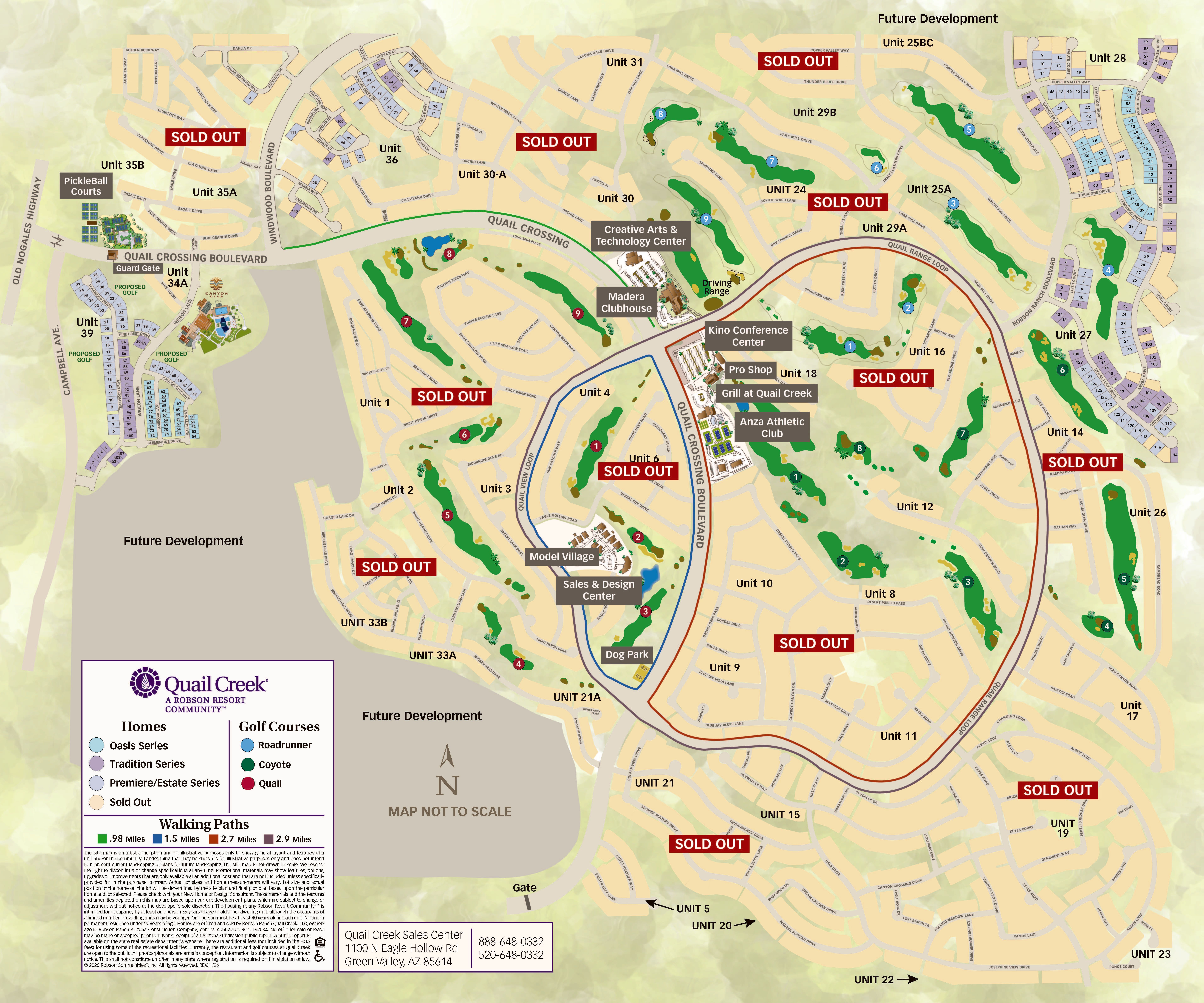 Quail Creek community map