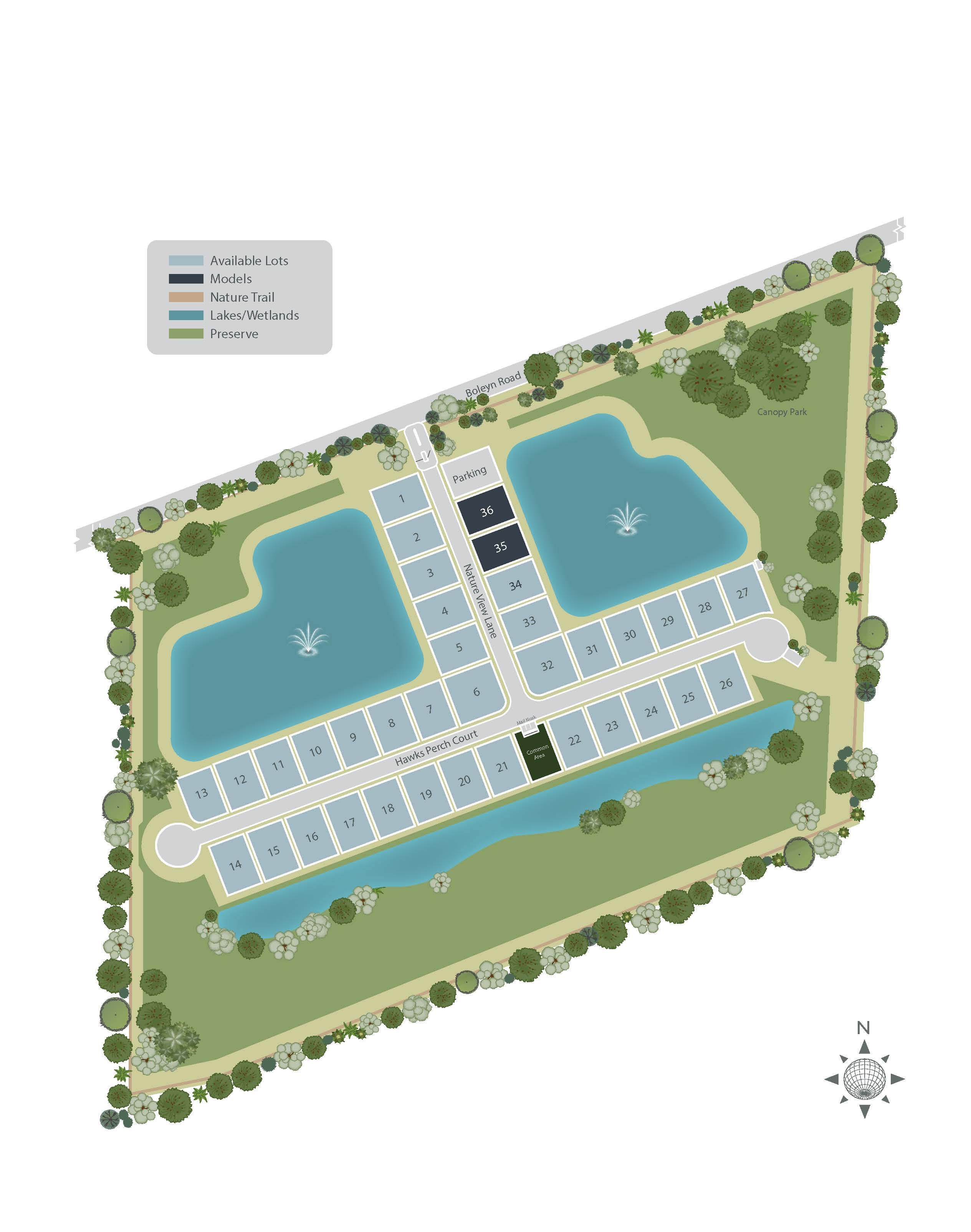 Arbour Lake Preserve community map