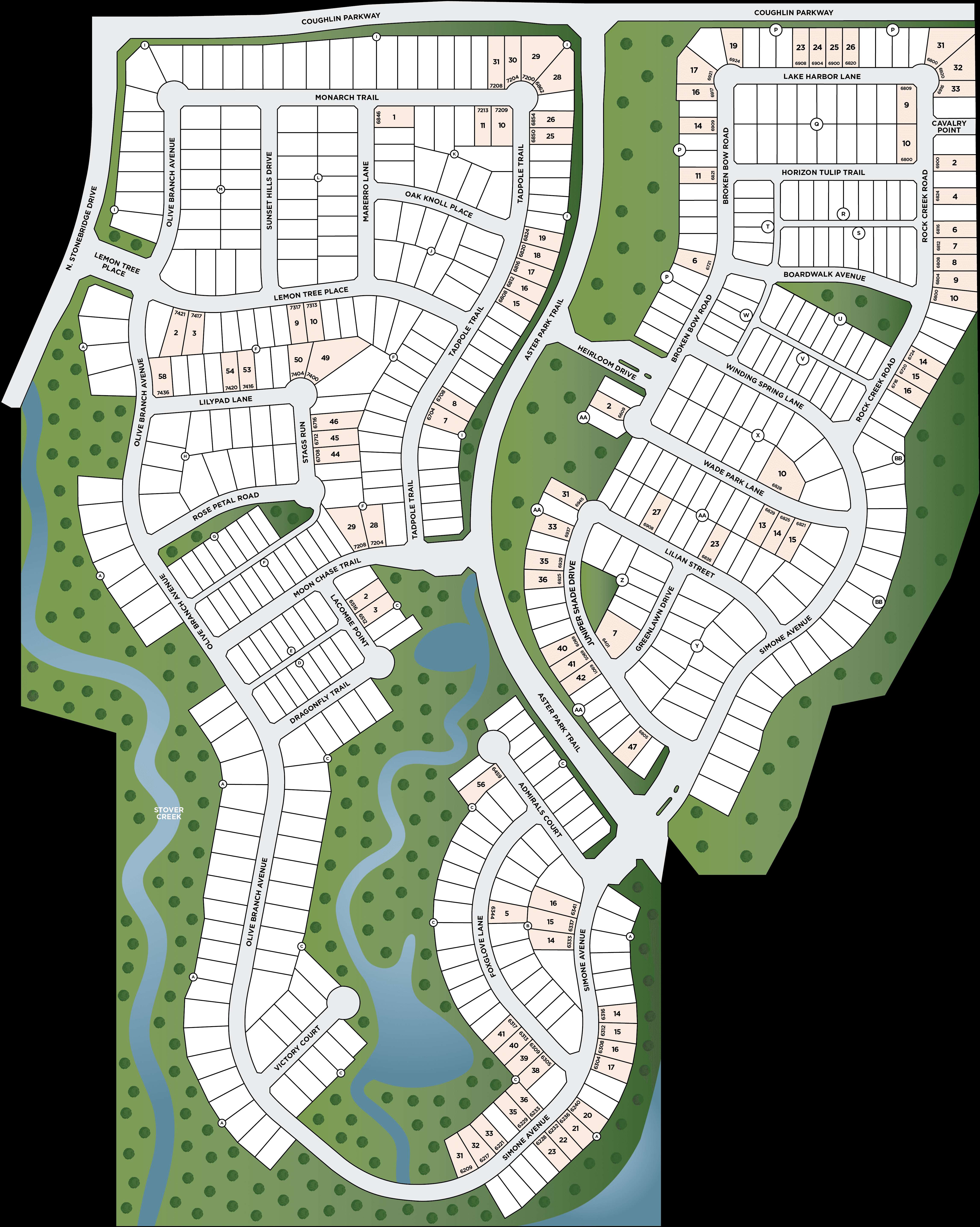 Aster Park community map