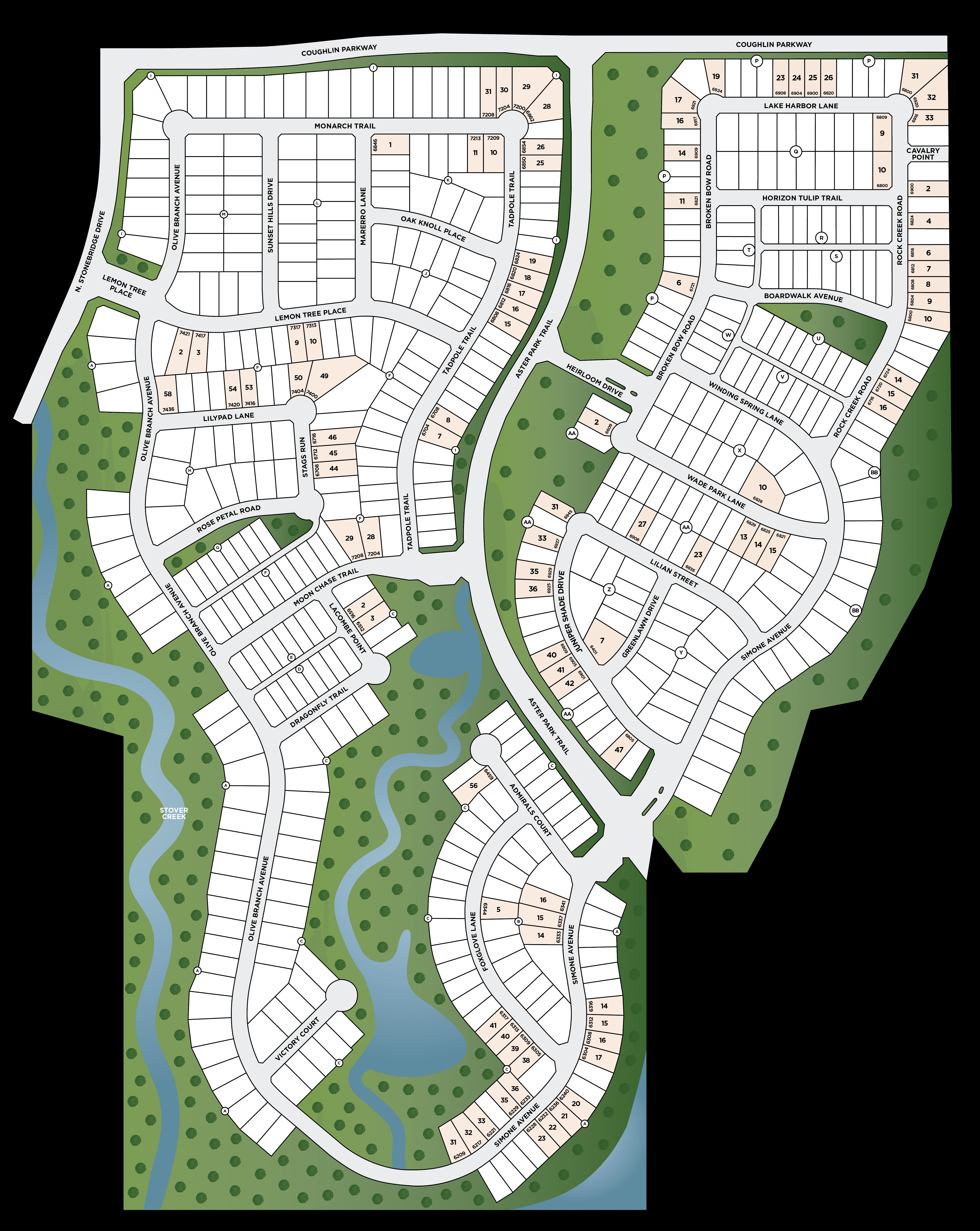 Aster Park community map